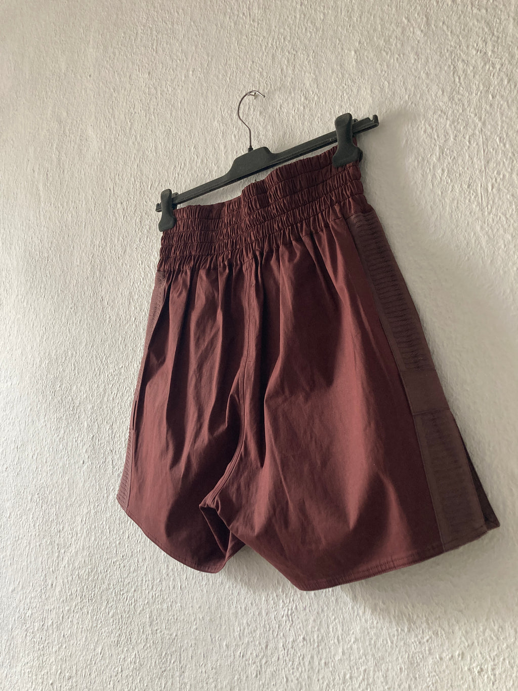 F/W 14「MOODY」刺繍入りブラッドレッドランウェイボクシングショーツ