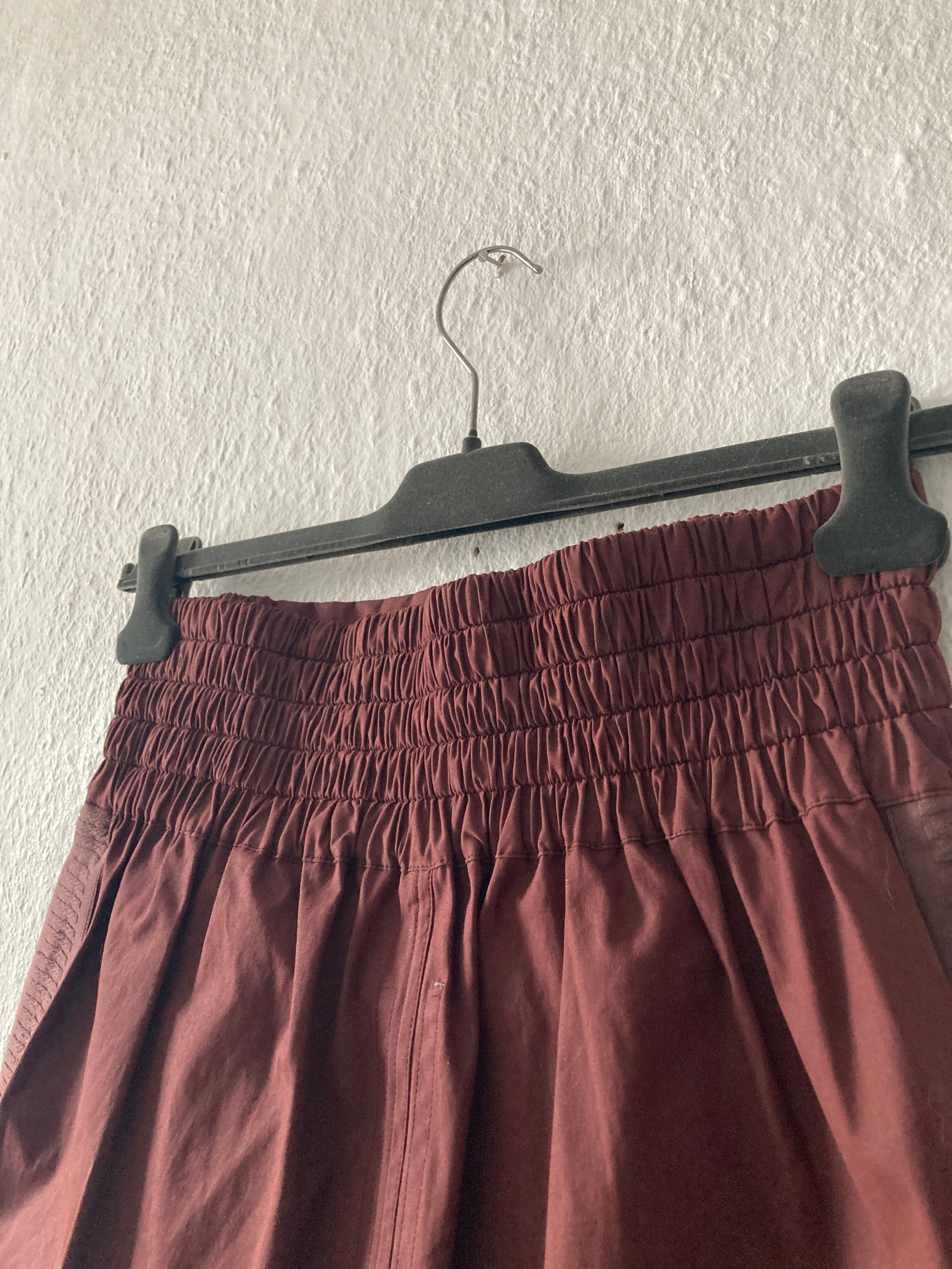 F/W 14「MOODY」刺繍入りブラッドレッドランウェイボクシングショーツ