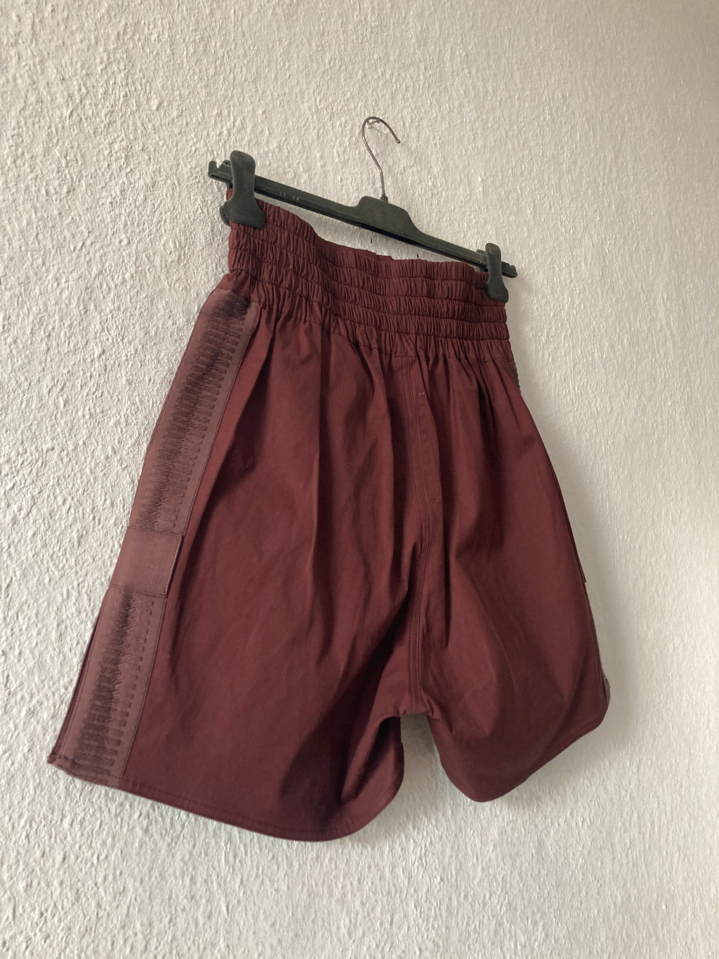 F/W 14「MOODY」刺繍入りブラッドレッドランウェイボクシングショーツ