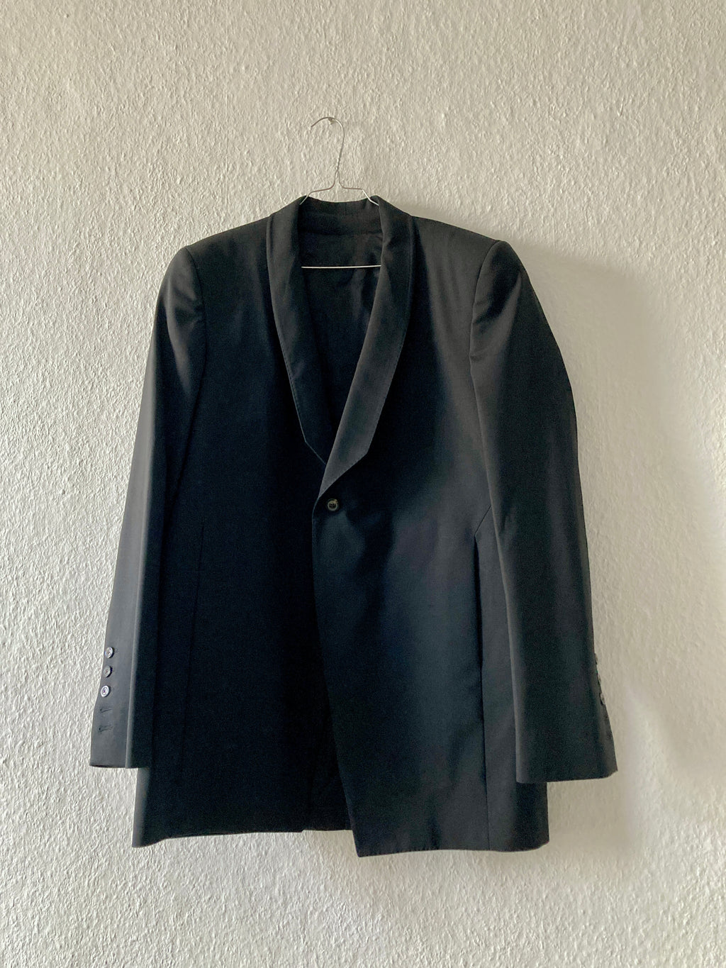 F/W 22 "STROBE" Black Walrus Wool Blazer IT52/L Rick Owens