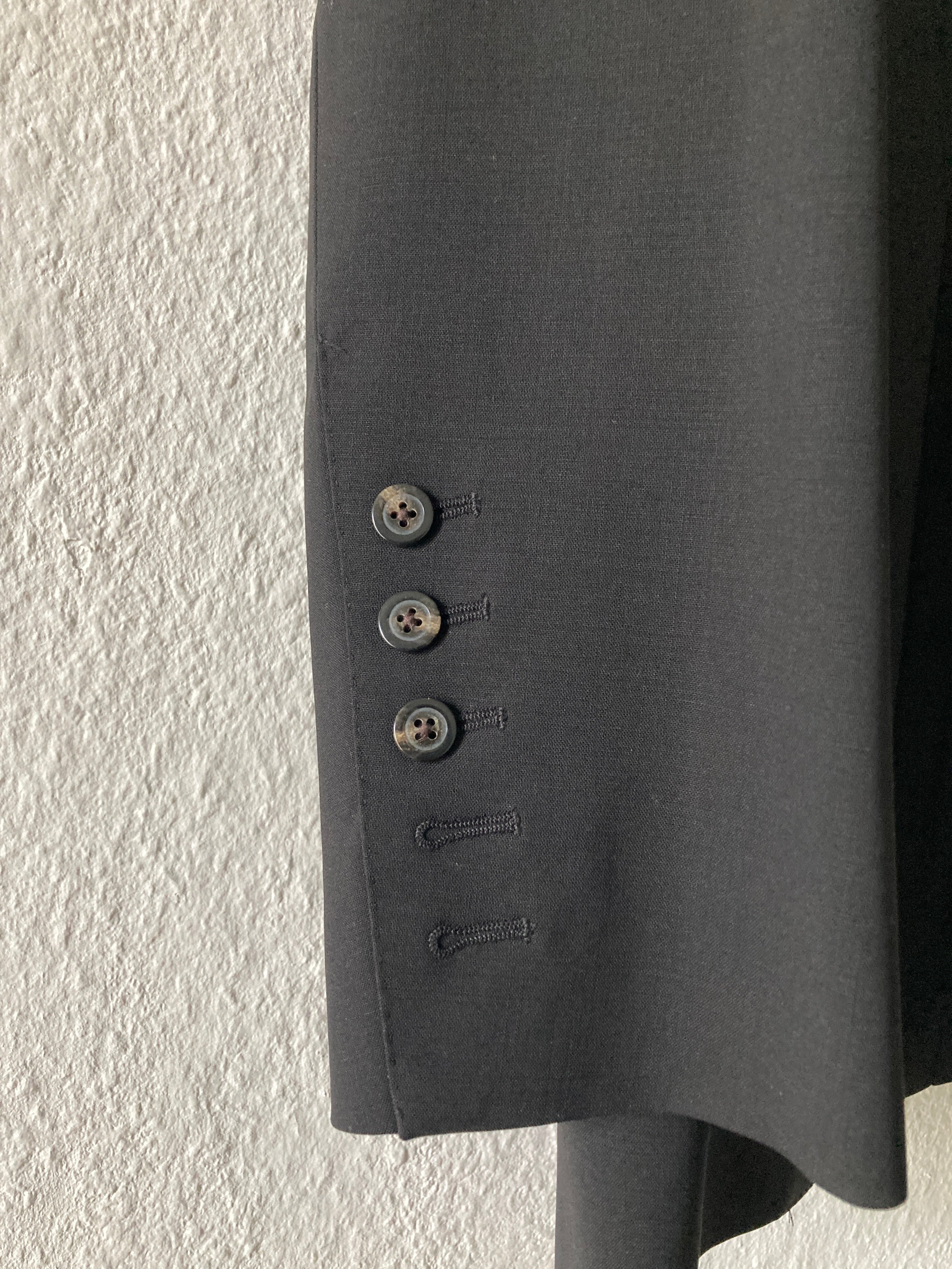 F/W 22 "STROBE" Black Walrus Wool Blazer IT52/L Rick Owens