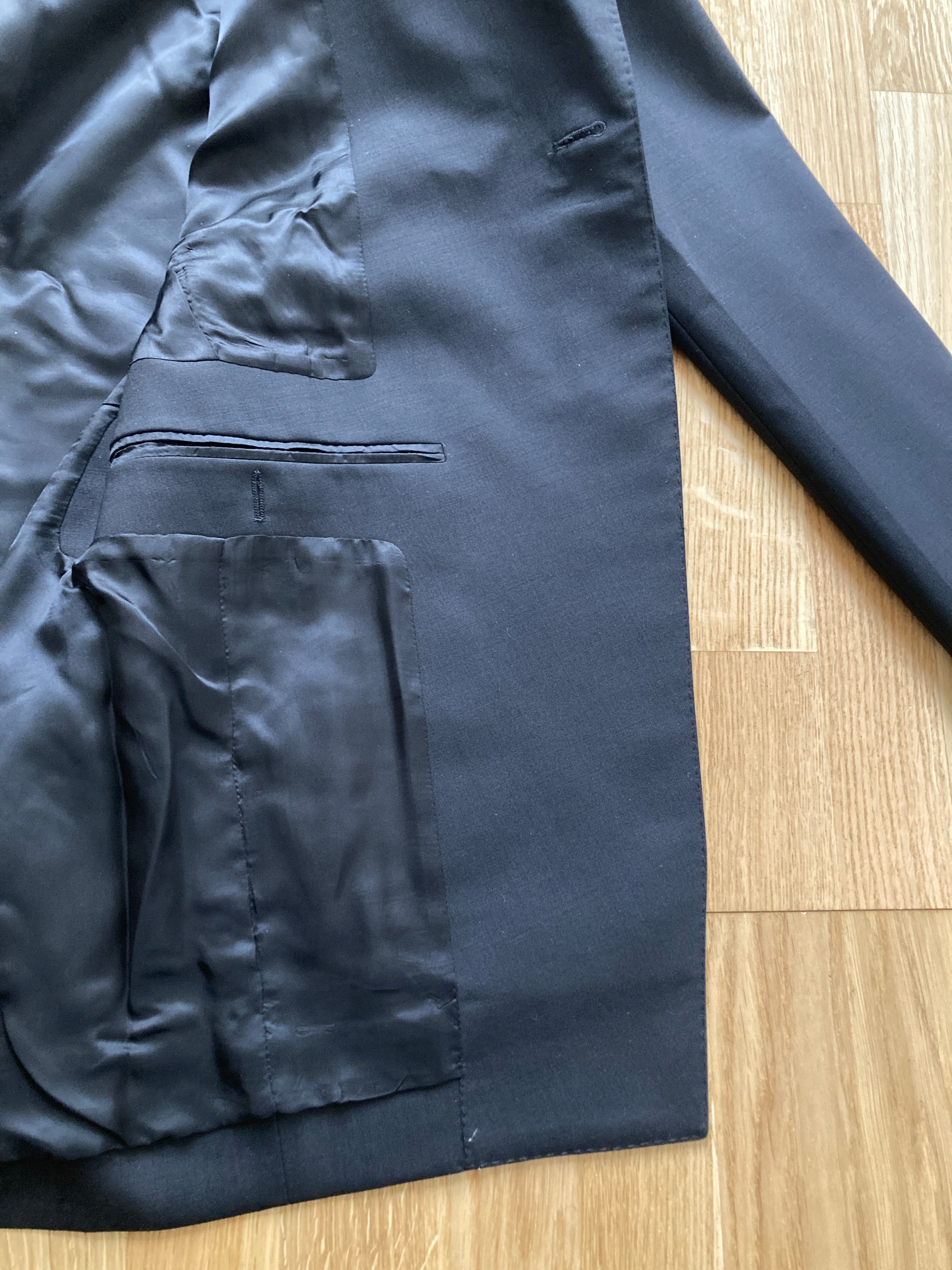 F/W 22 "STROBE" Black Walrus Wool Blazer IT52/L Rick Owens