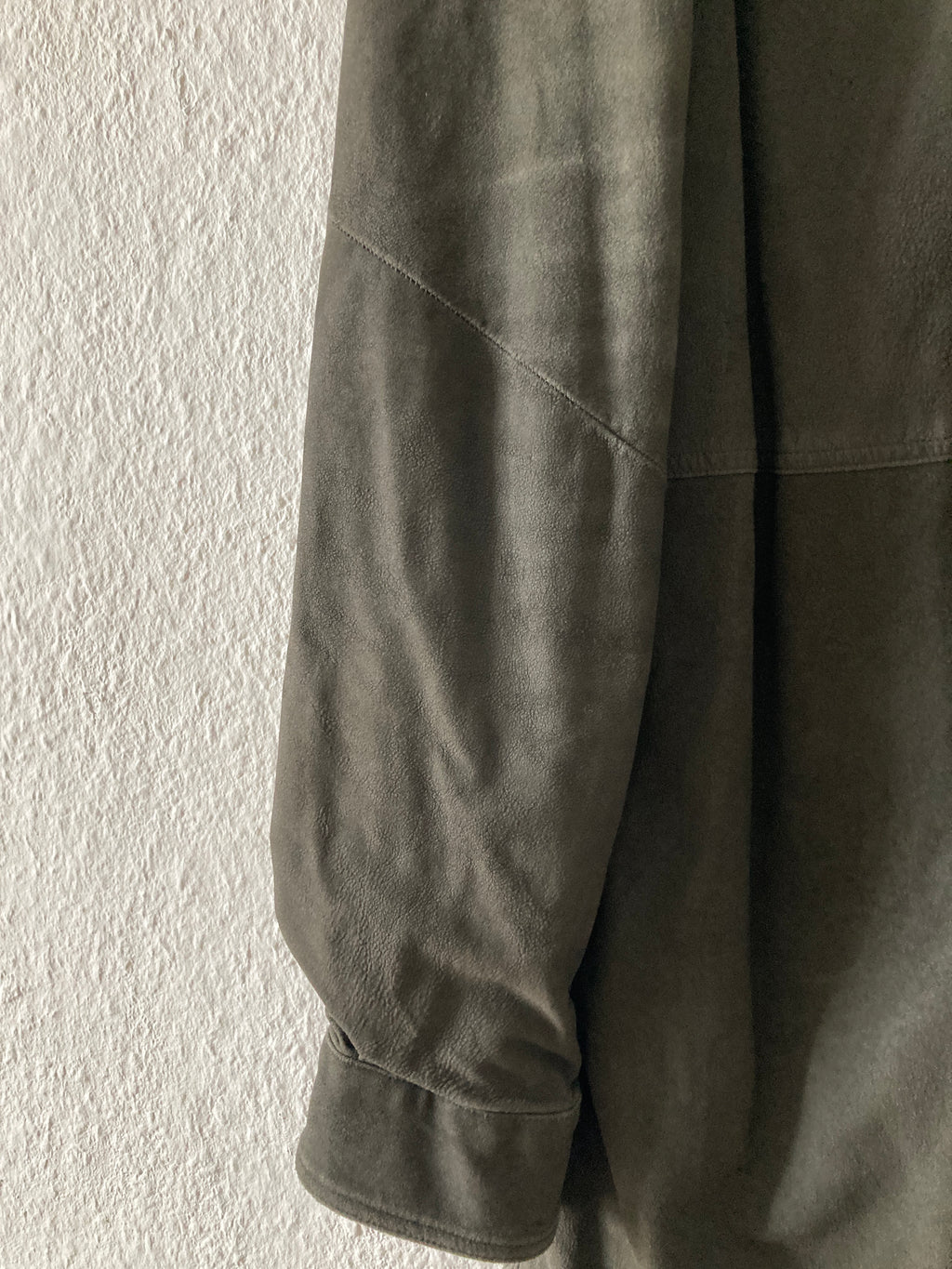 F/W 16 “MASTODON” Blistered Lamb Leather Trench Shirt L/54