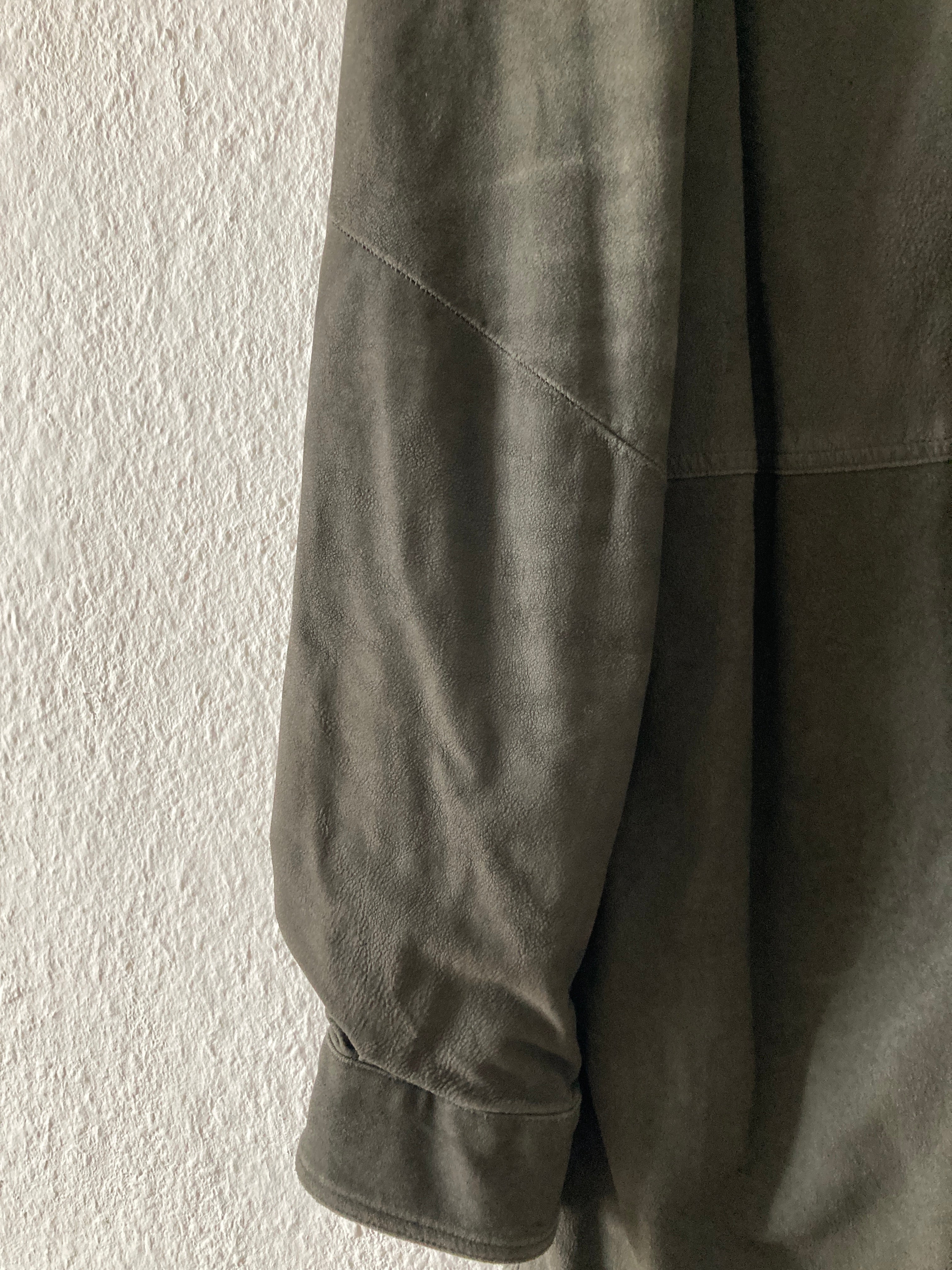 F/W 16 “MASTODON” Blistered Lamb Leather Trench Shirt L/54