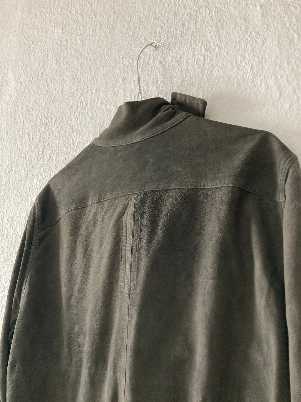 F/W 16 “MASTODON” Blistered Lamb Leather Trench Shirt L/54