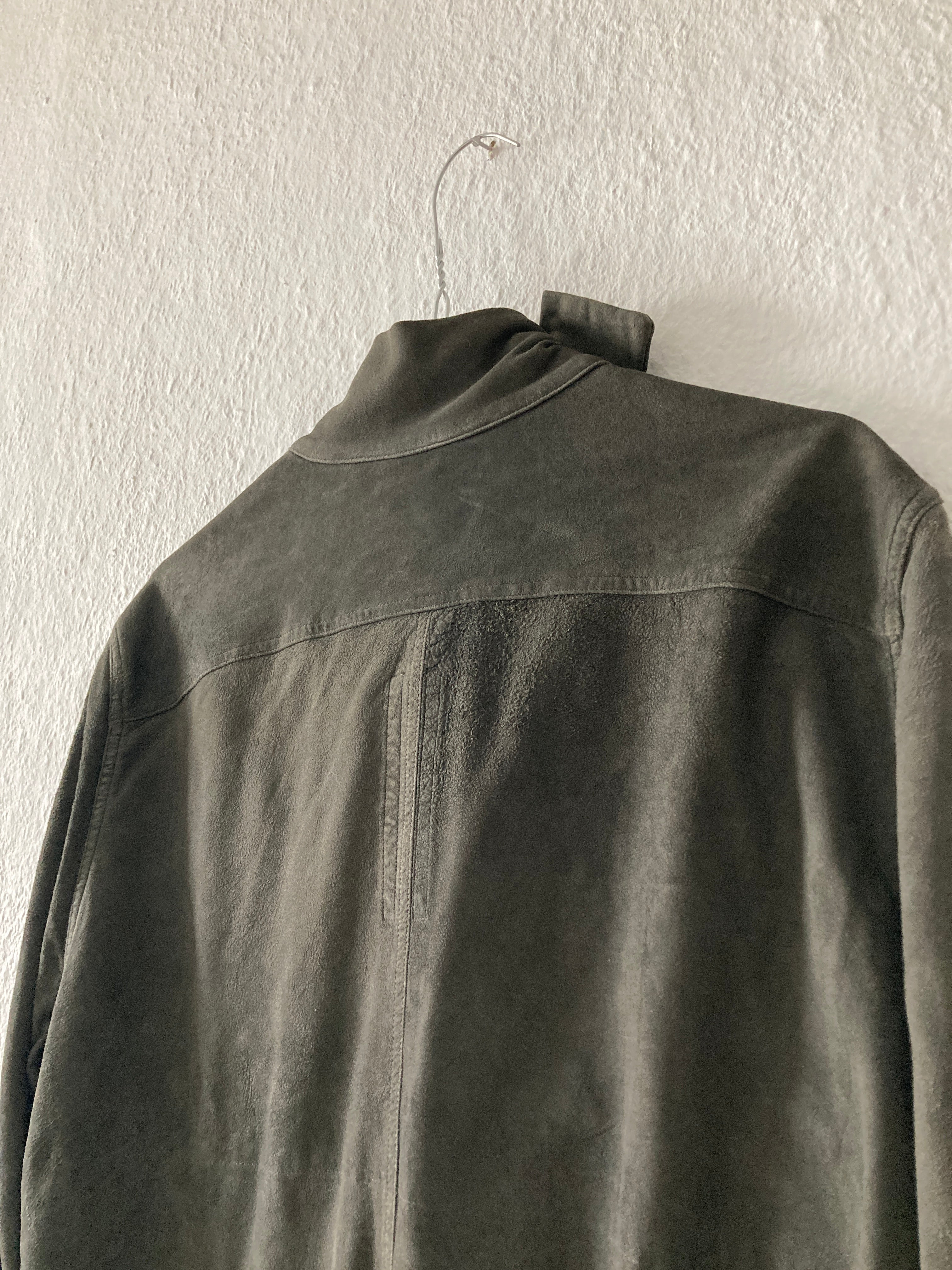 F/W 16 “MASTODON” Blistered Lamb Leather Trench Shirt L/54