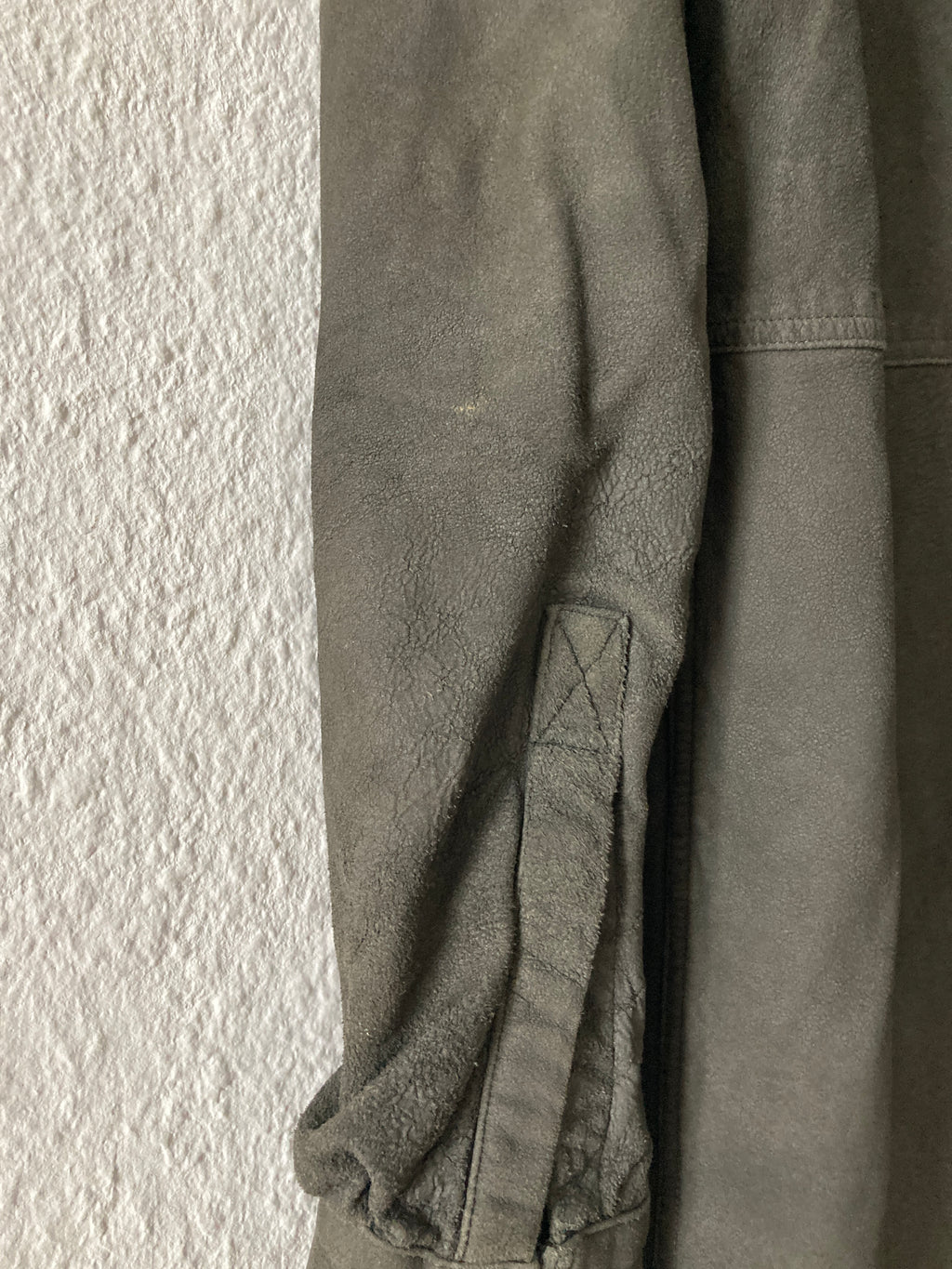 F/W 16 “MASTODON” Blistered Lamb Leather Trench Shirt L/54