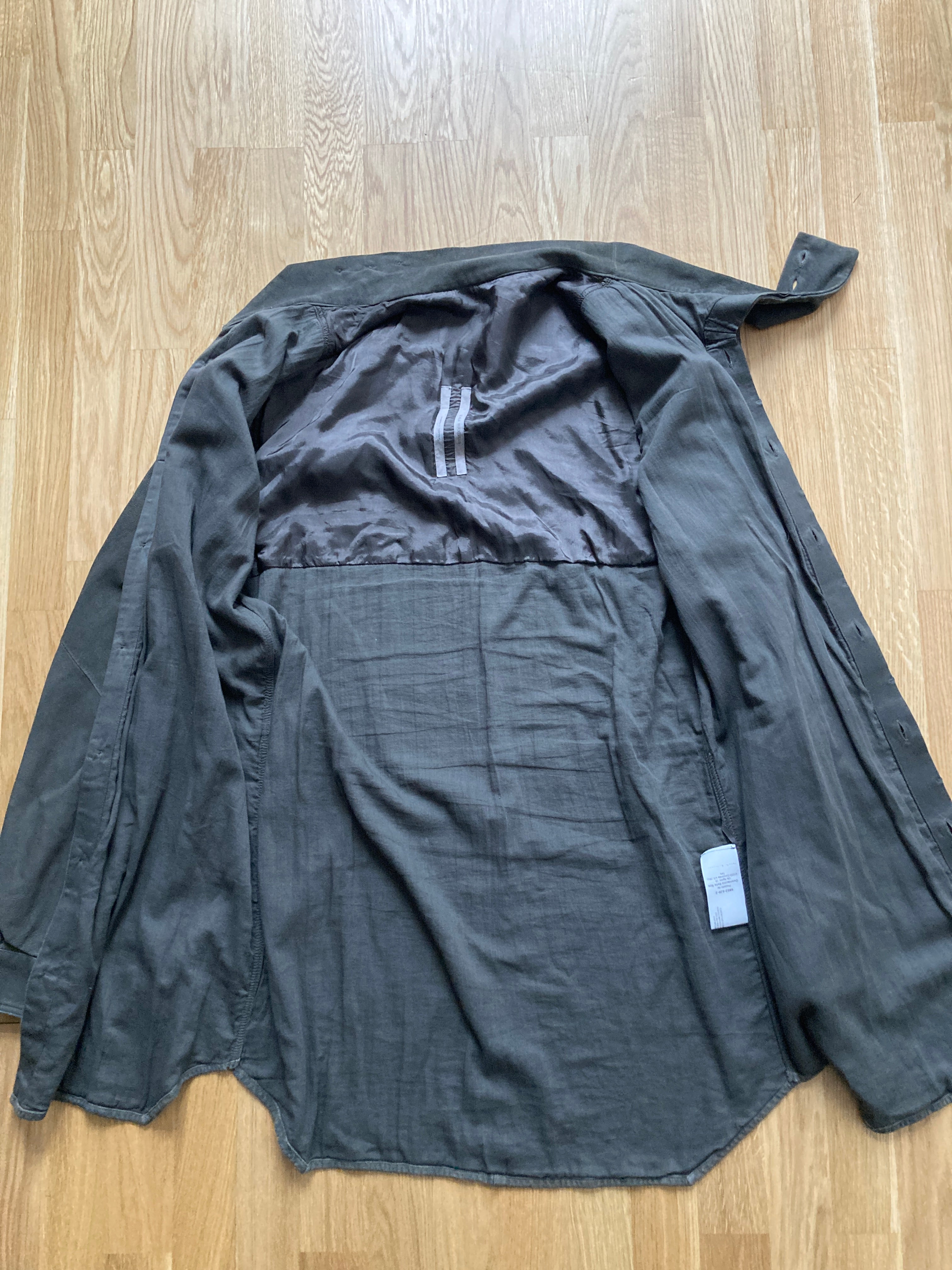 F/W 16 “MASTODON” Blistered Lamb Leather Trench Shirt L/54