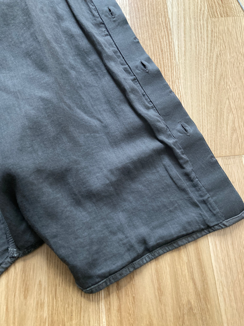 F/W 16 “MASTODON” Blistered Lamb Leather Trench Shirt L/54