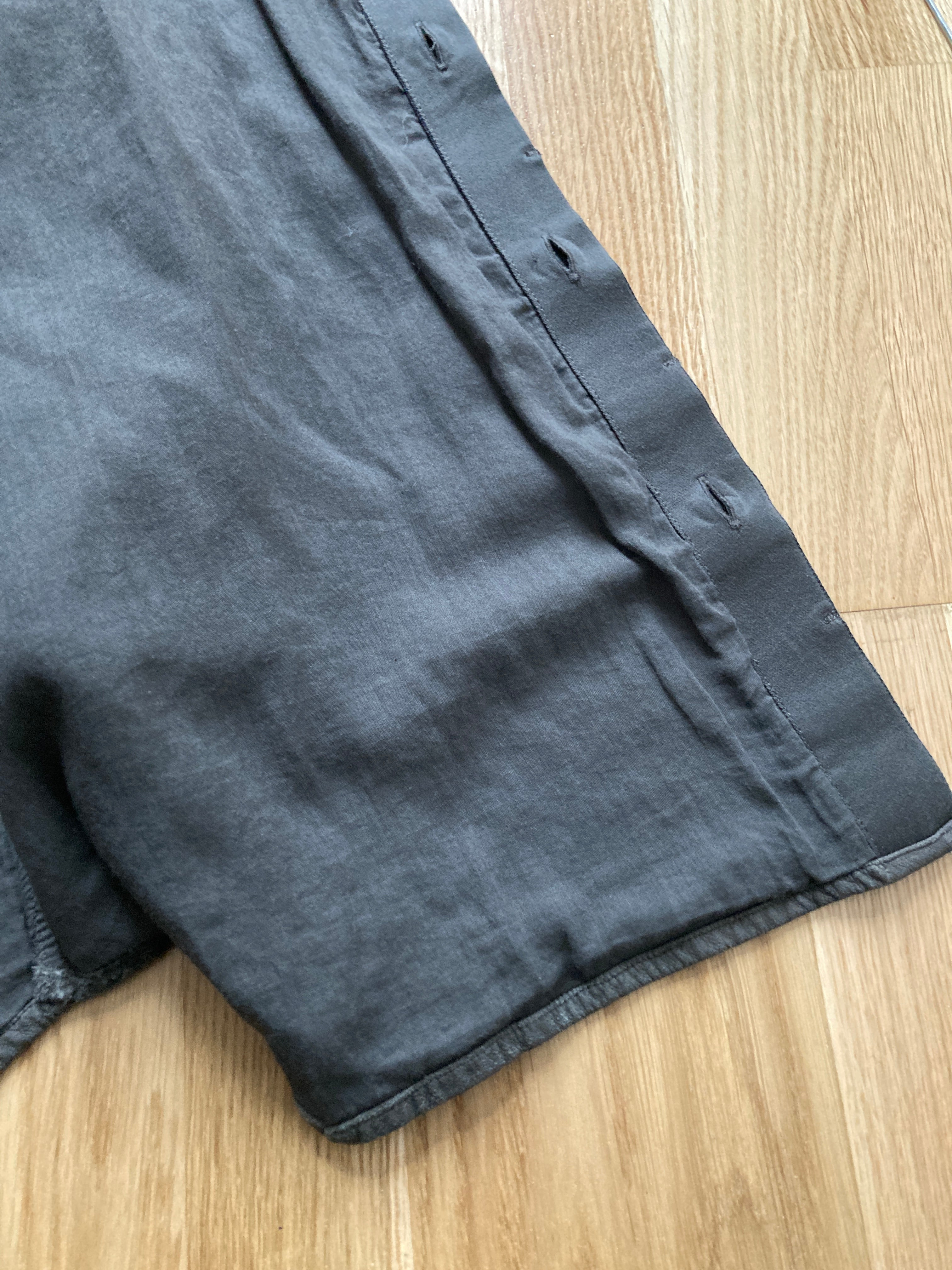 F/W 16 “MASTODON” Blistered Lamb Leather Trench Shirt L/54