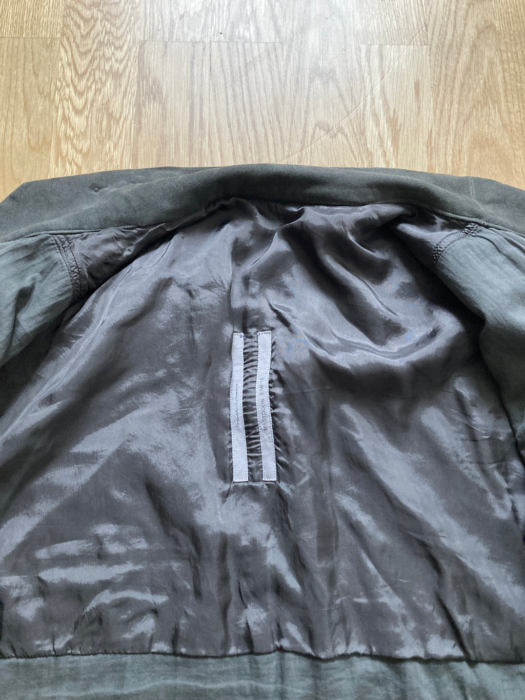 F/W 16 “MASTODON” Blistered Lamb Leather Trench Shirt L/54