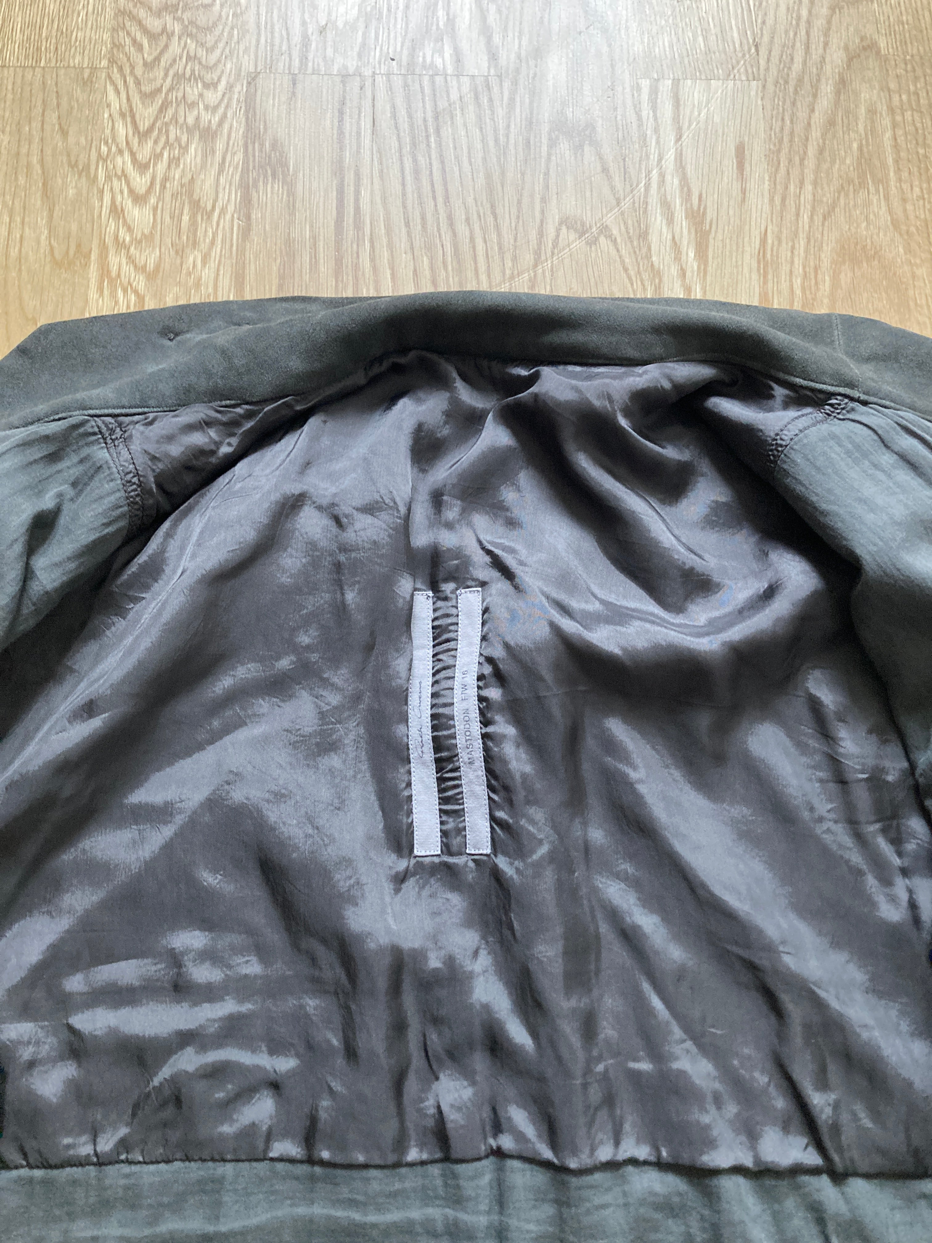 F/W 16 “MASTODON” Blistered Lamb Leather Trench Shirt L/54