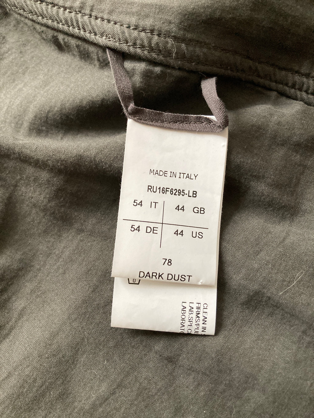 F/W 16 “MASTODON” Blistered Lamb Leather Trench Shirt L/54