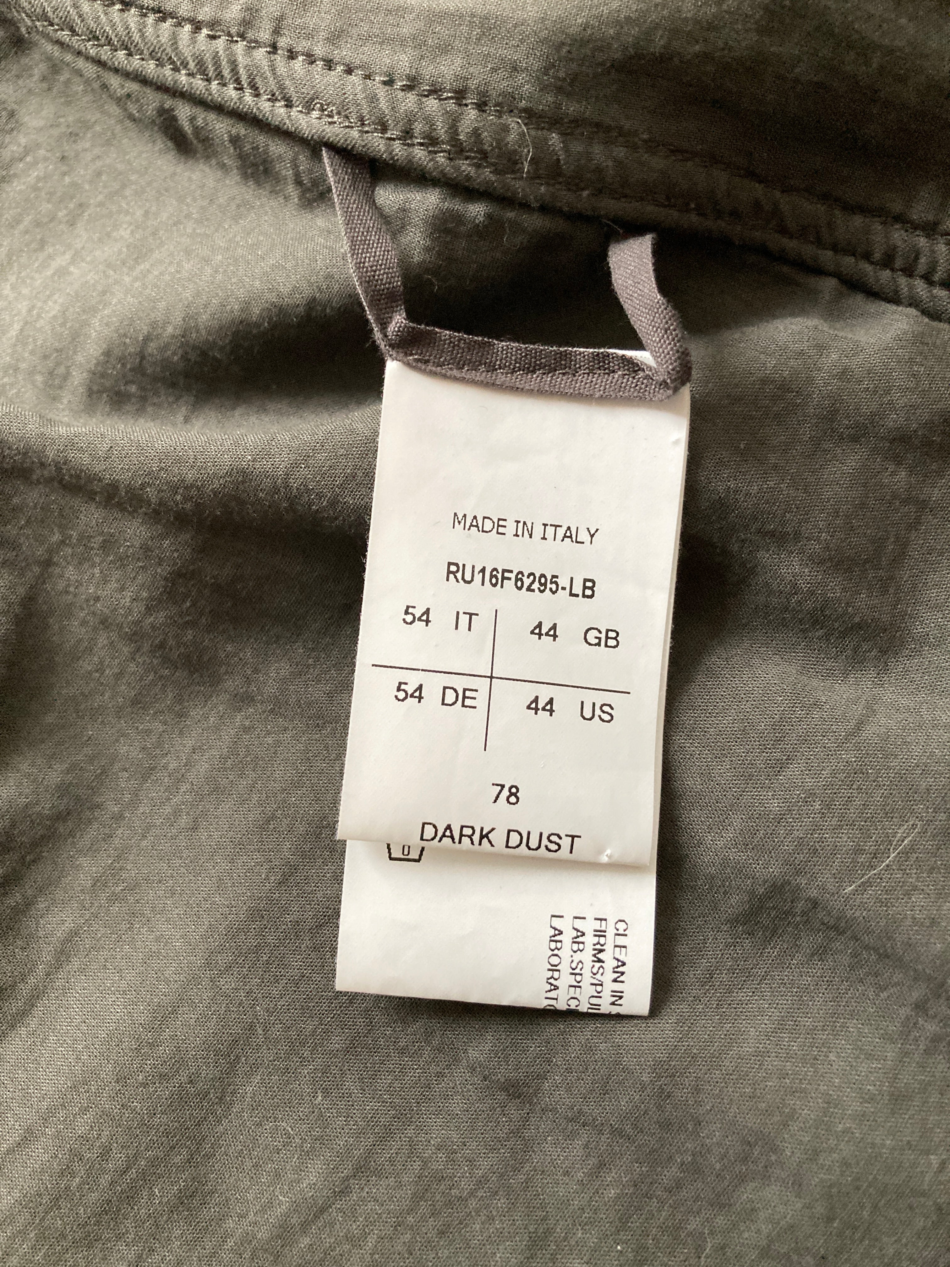 F/W 16 “MASTODON” Blistered Lamb Leather Trench Shirt L/54