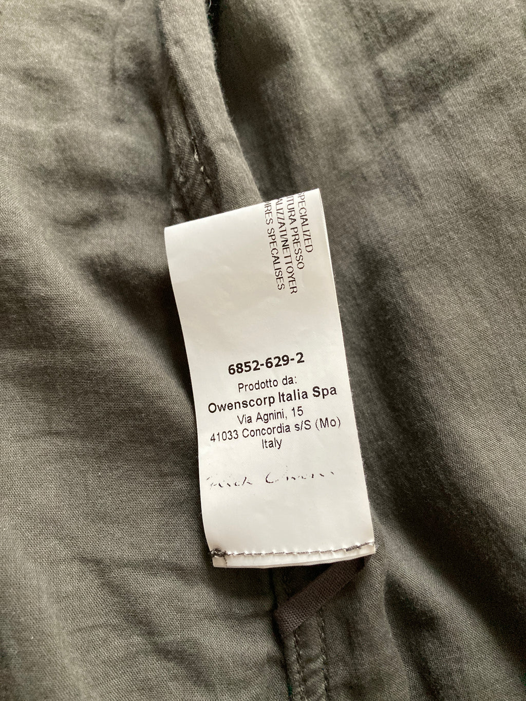 F/W 16 “MASTODON” Blistered Lamb Leather Trench Shirt L/54