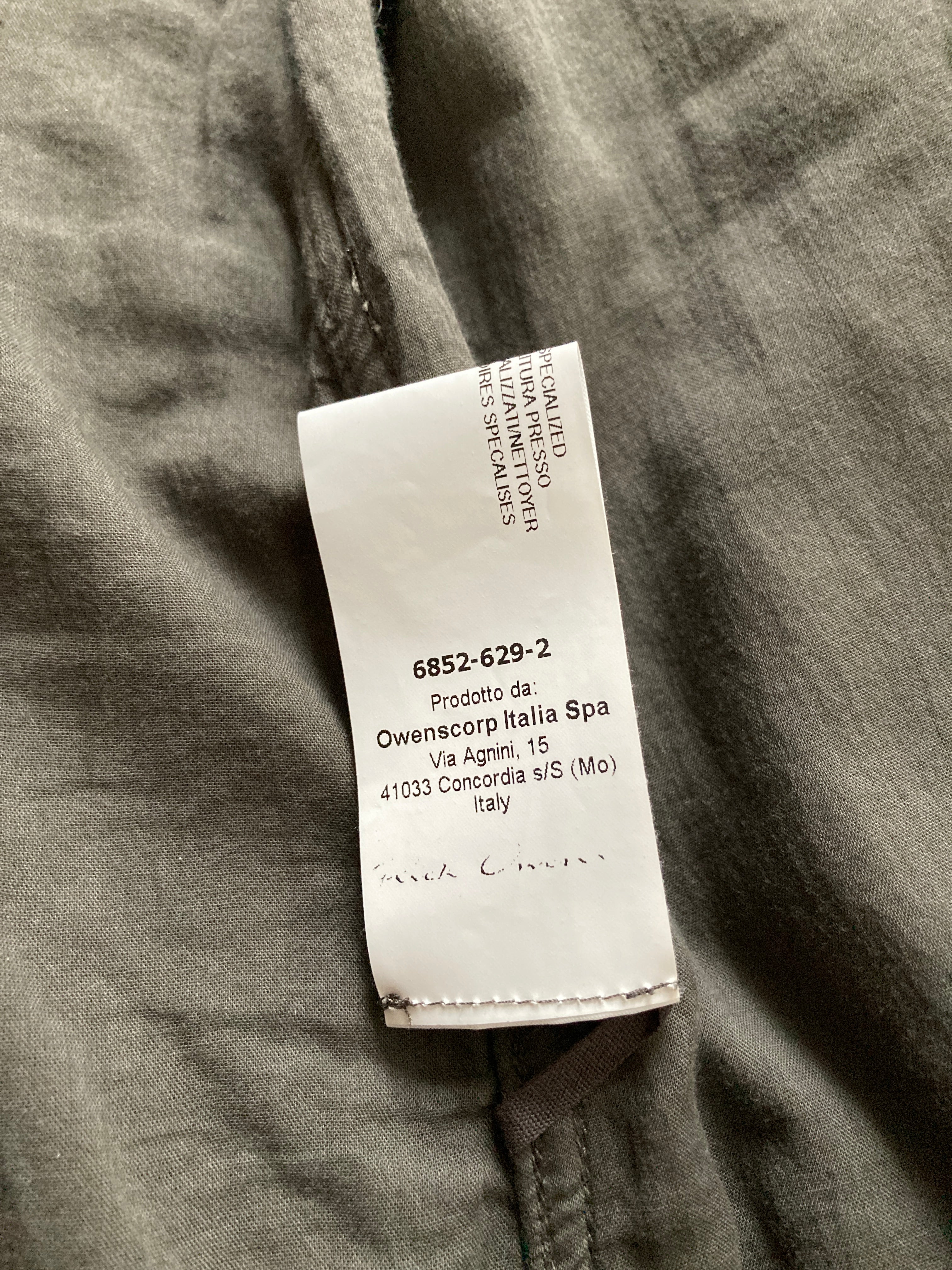 F/W 16 “MASTODON” Blistered Lamb Leather Trench Shirt L/54