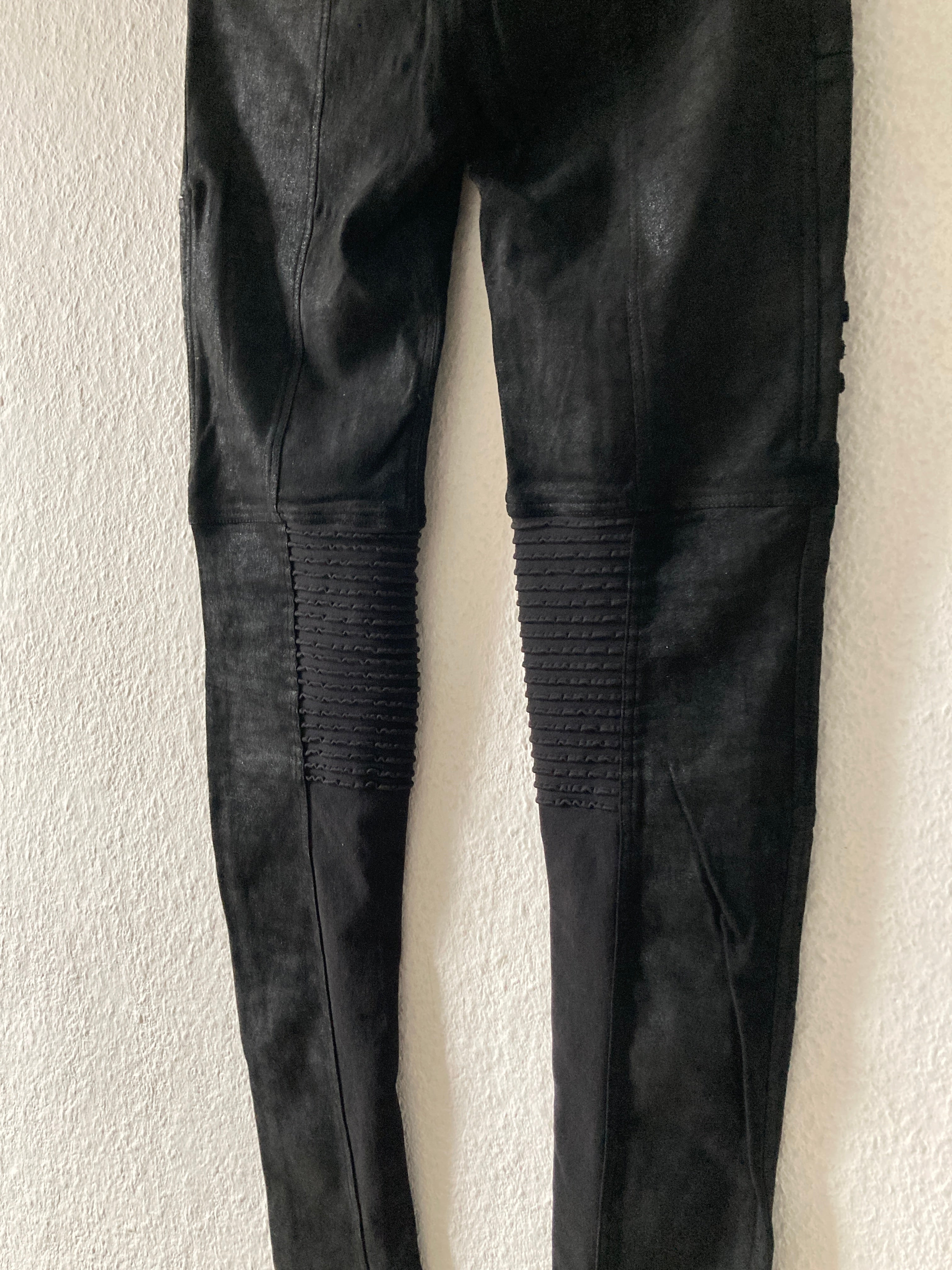 F/W 15 "SPHINX" Blistered Lamb Leather Nagakin Pants