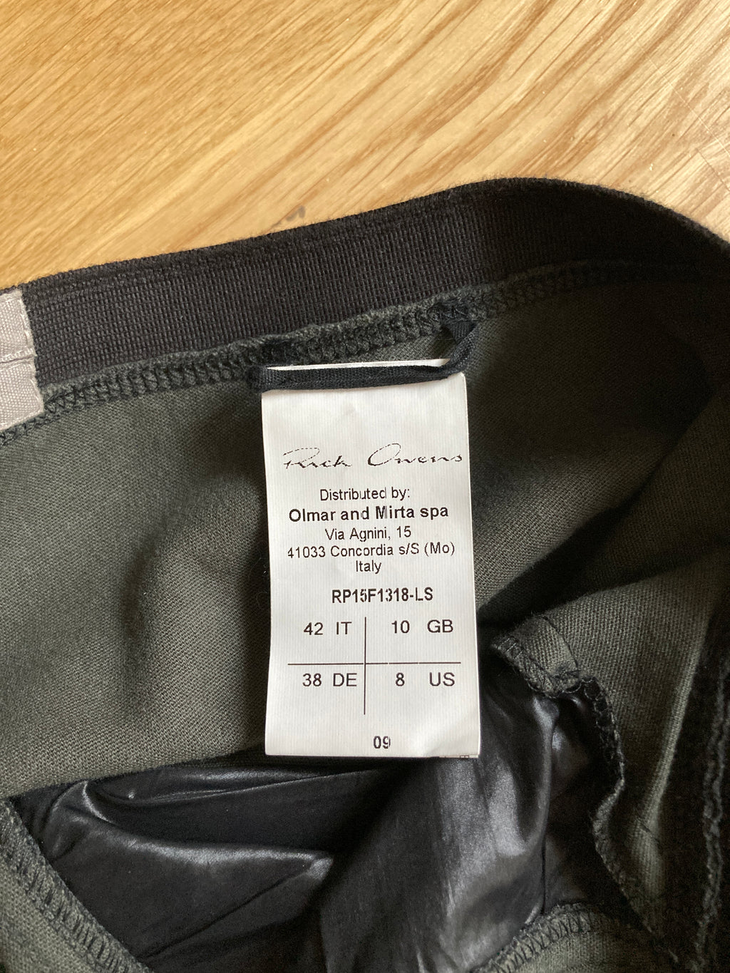 F/W 15 "SPHINX" Blistered Lamb Leather Nagakin Pants