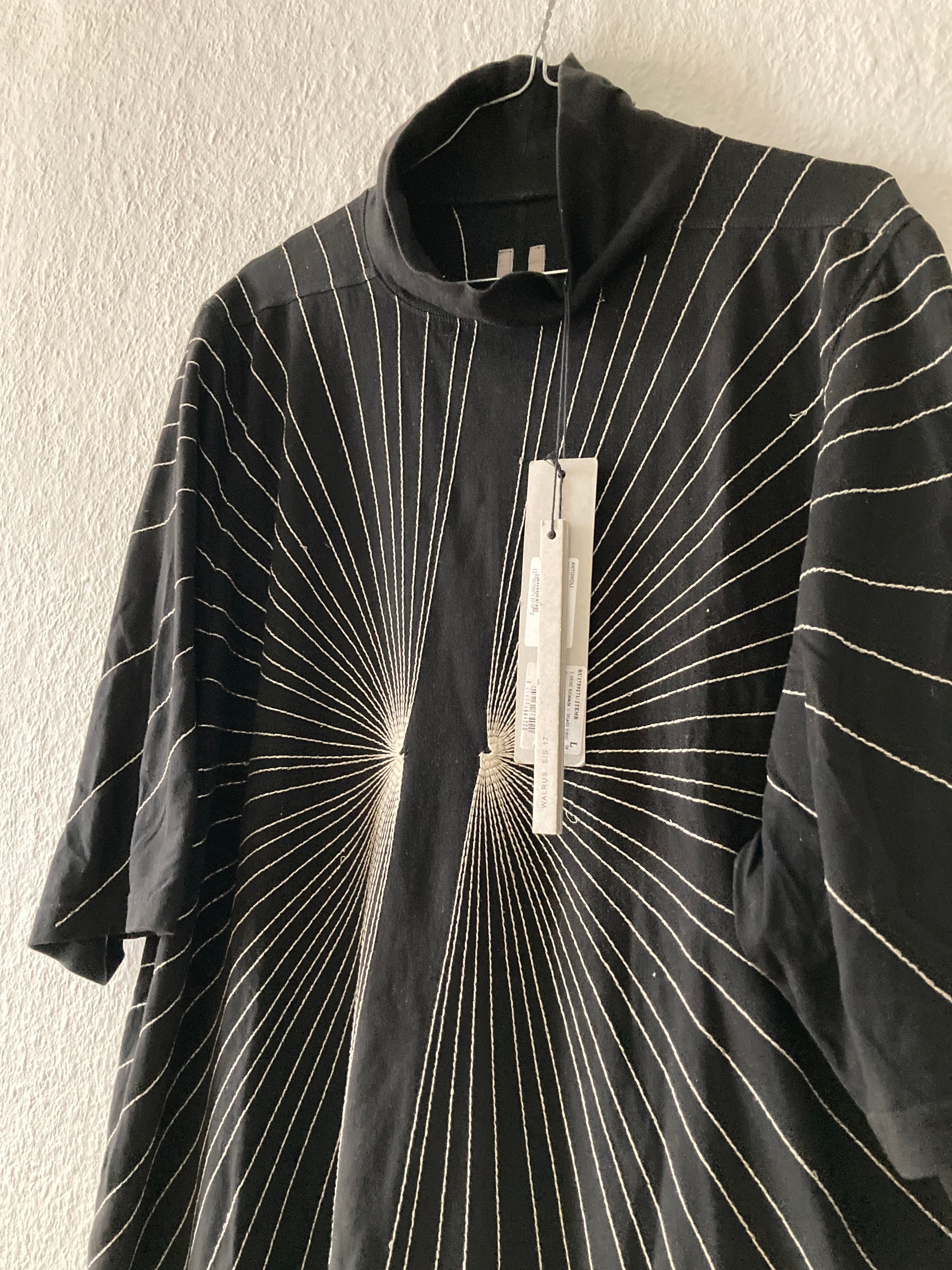 S/S 17 "WALRUS" Radiance Mock Neck T-Shirt Rick Owens L