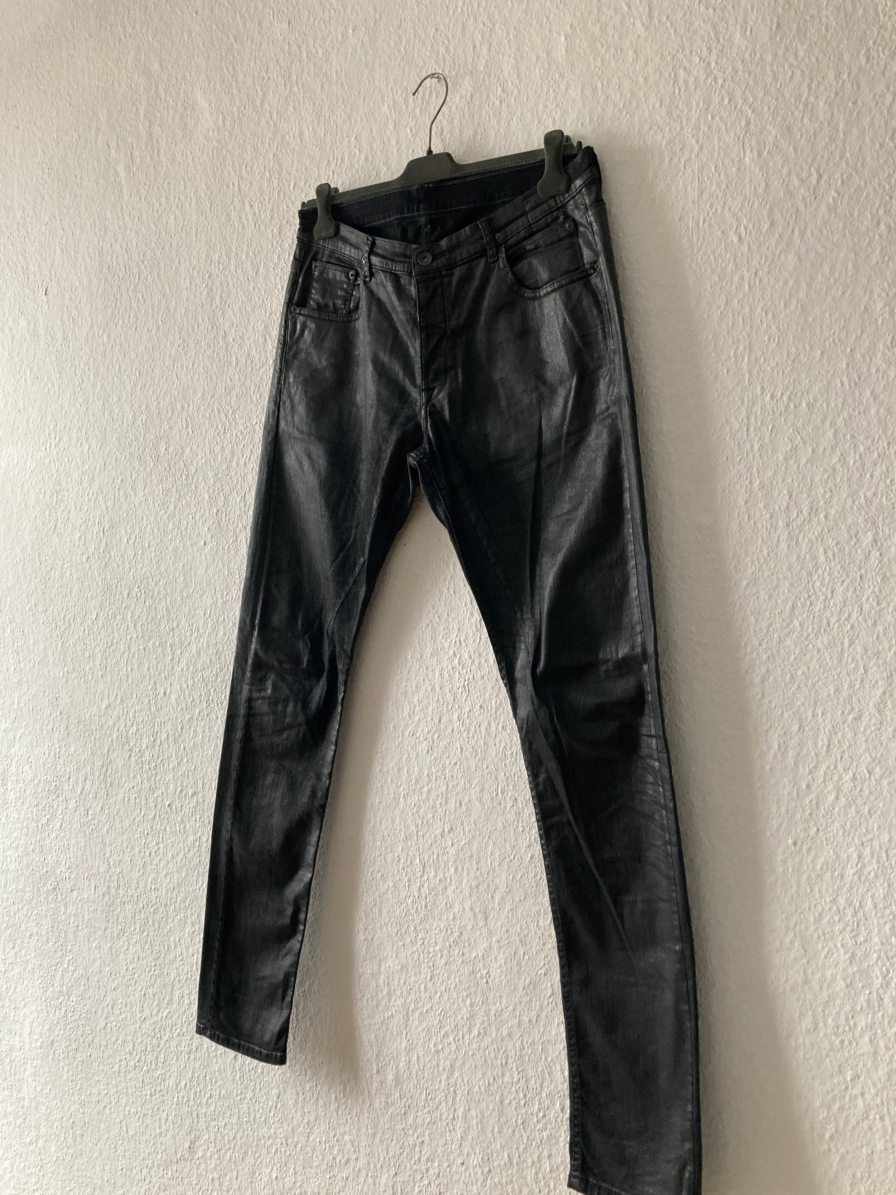 F/W 15 "SPHINX" Waxed Denim Detroit Jeans Rick Owens US36