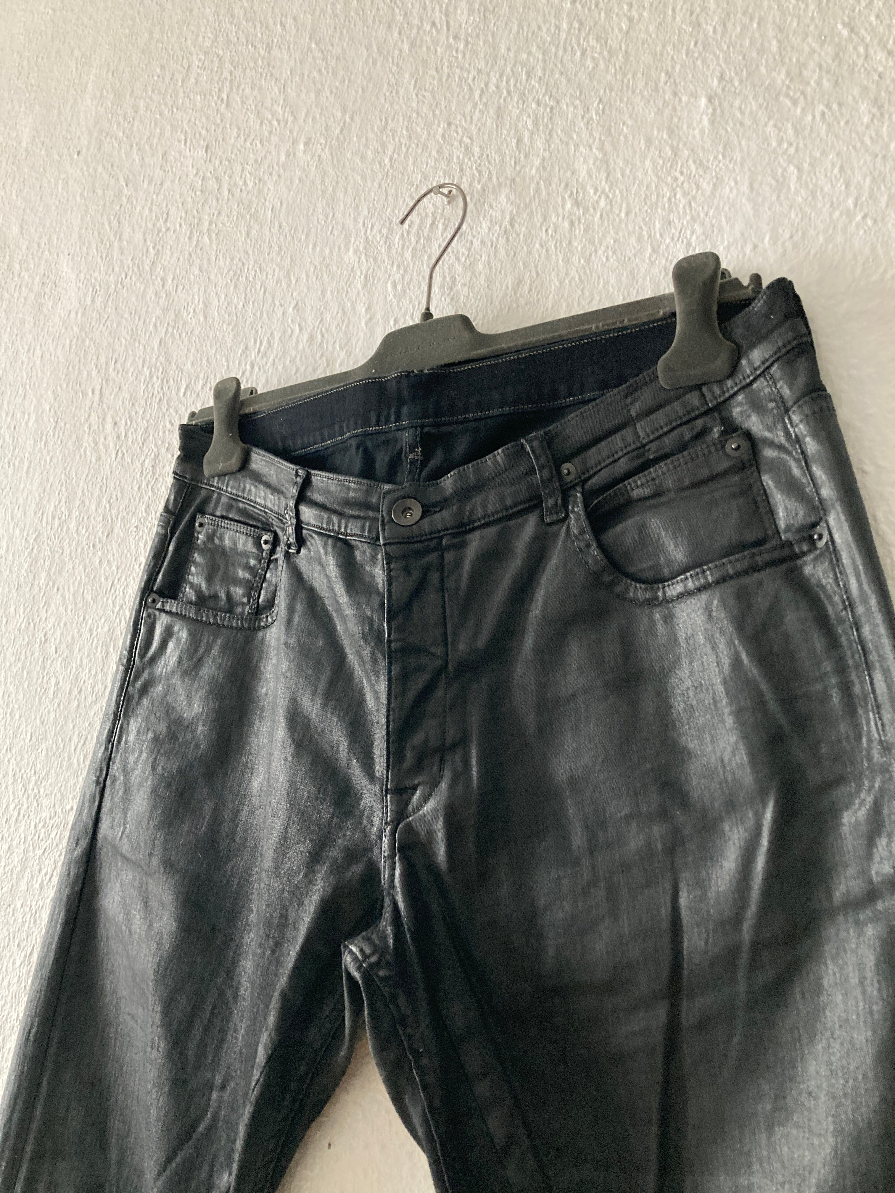 F/W 15 "SPHINX" Waxed Denim Detroit Jeans Rick Owens US36