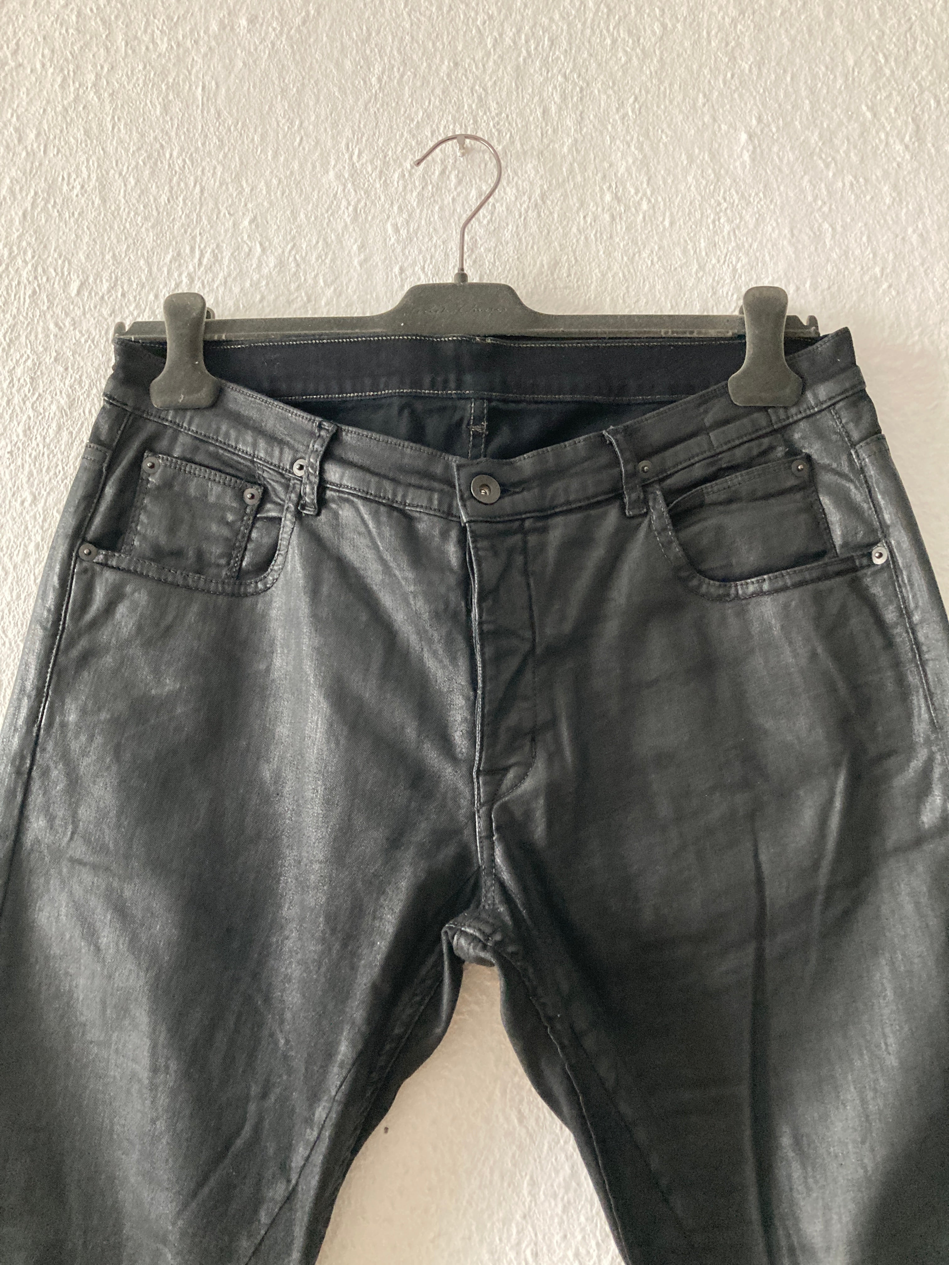 F/W 15 "SPHINX" Waxed Denim Detroit Jeans Rick Owens US36
