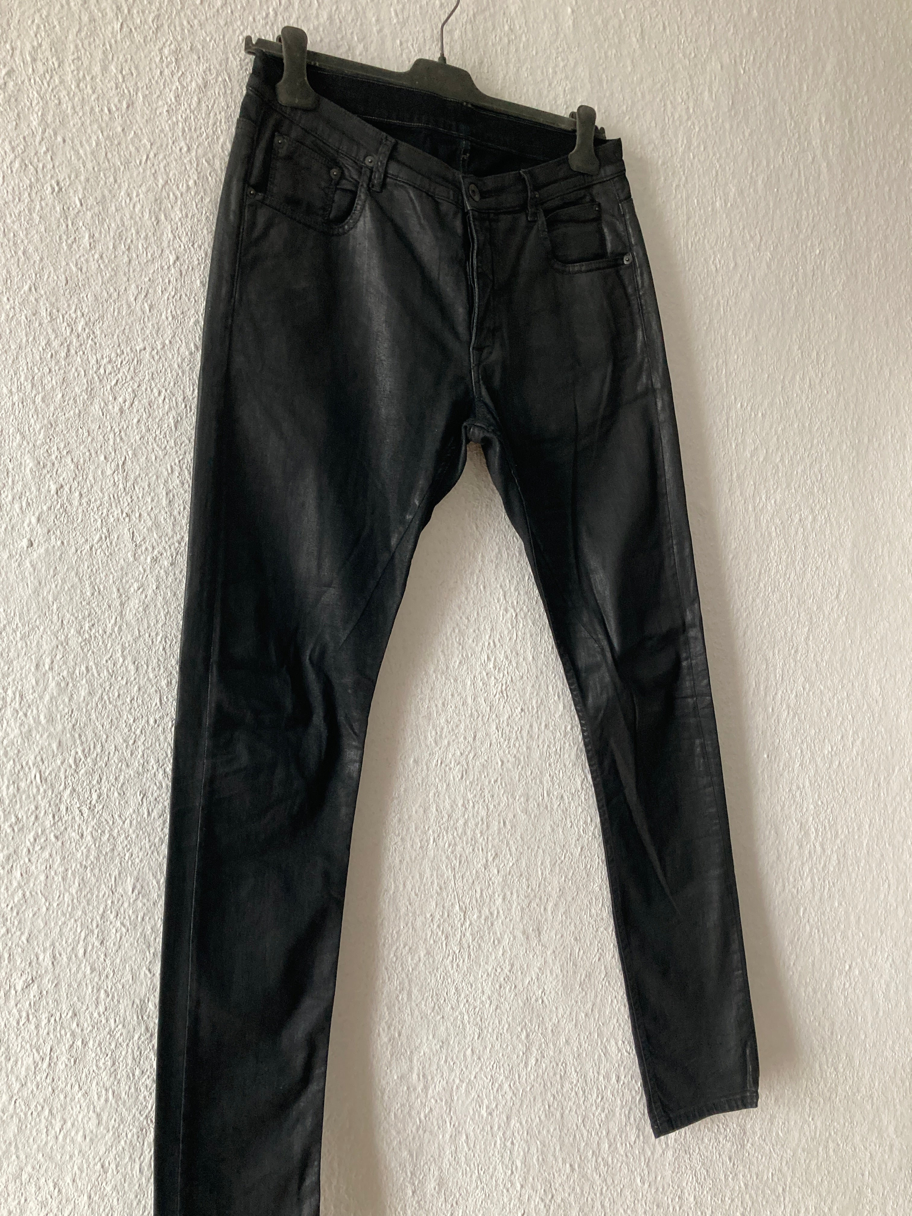 F/W 15 "SPHINX" Waxed Denim Detroit Jeans Rick Owens US36