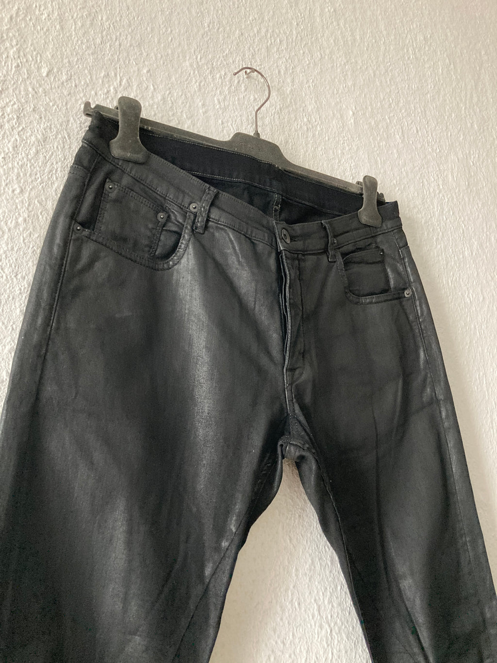 F/W 15 "SPHINX" Waxed Denim Detroit Jeans Rick Owens US36