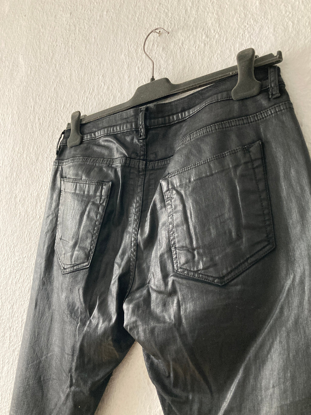 F/W 15 "SPHINX" Waxed Denim Detroit Jeans Rick Owens US36