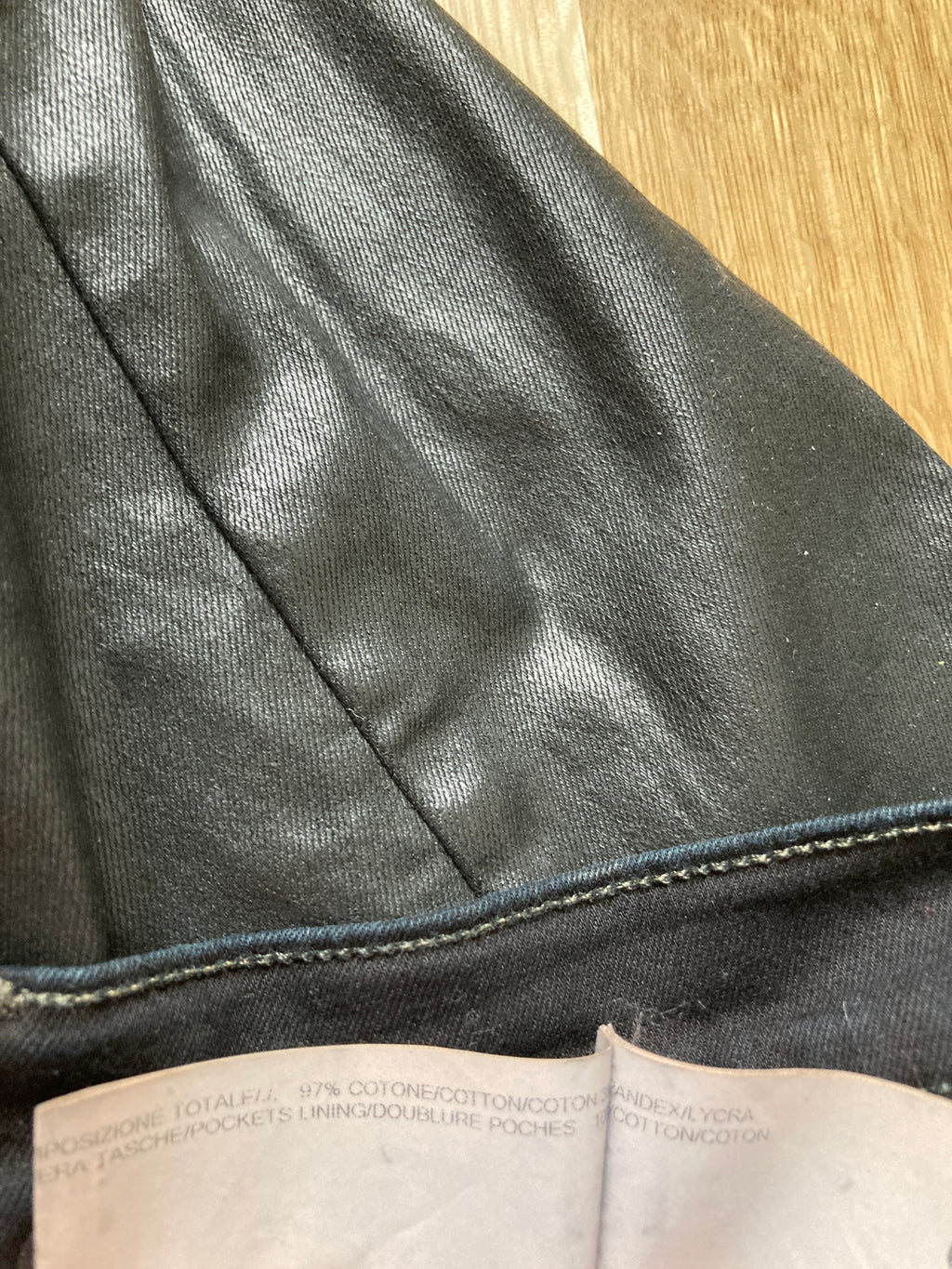 F/W 15 "SPHINX" Waxed Denim Detroit Jeans Rick Owens US36