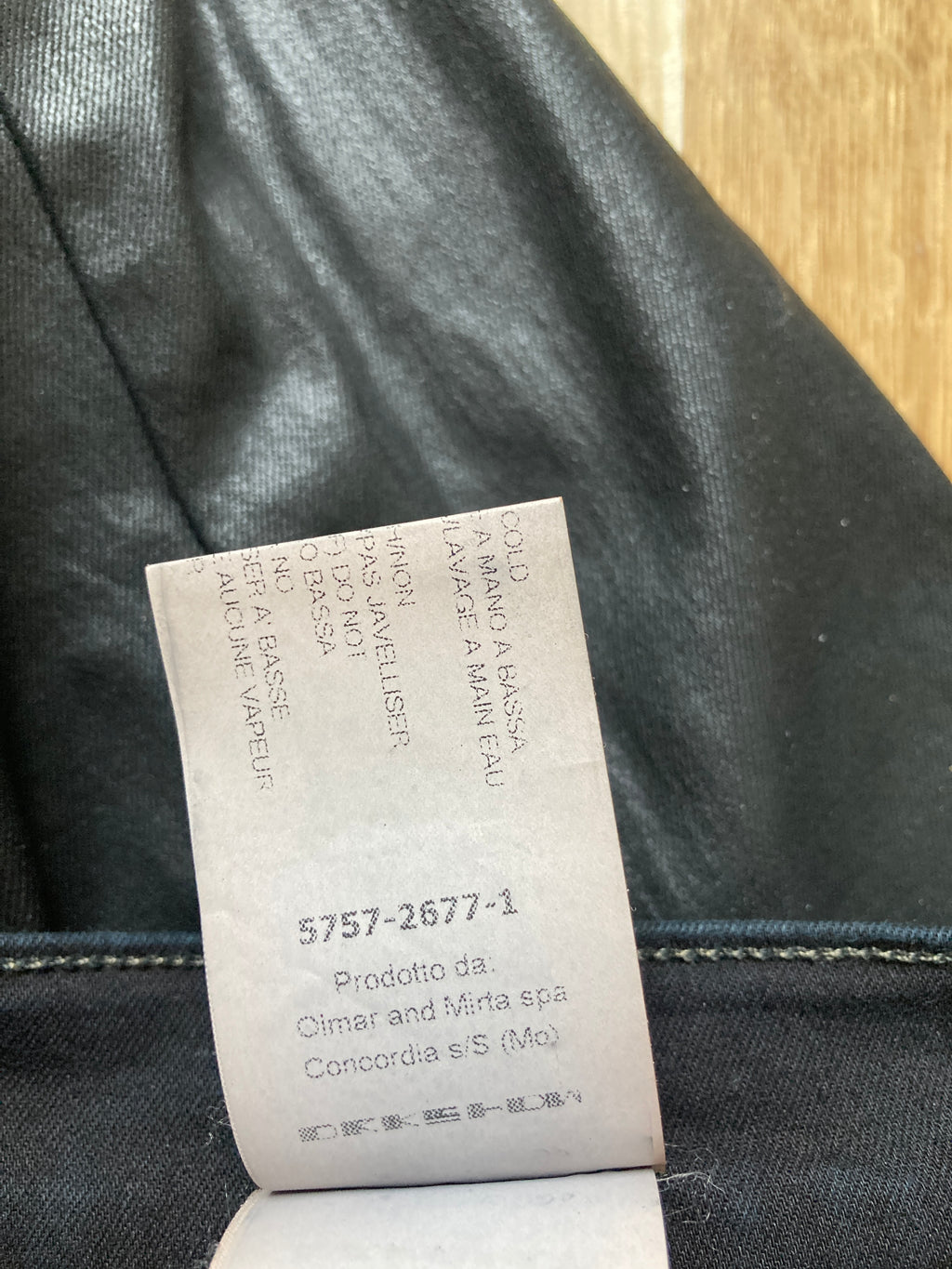 F/W 15 "SPHINX" Waxed Denim Detroit Jeans Rick Owens US36