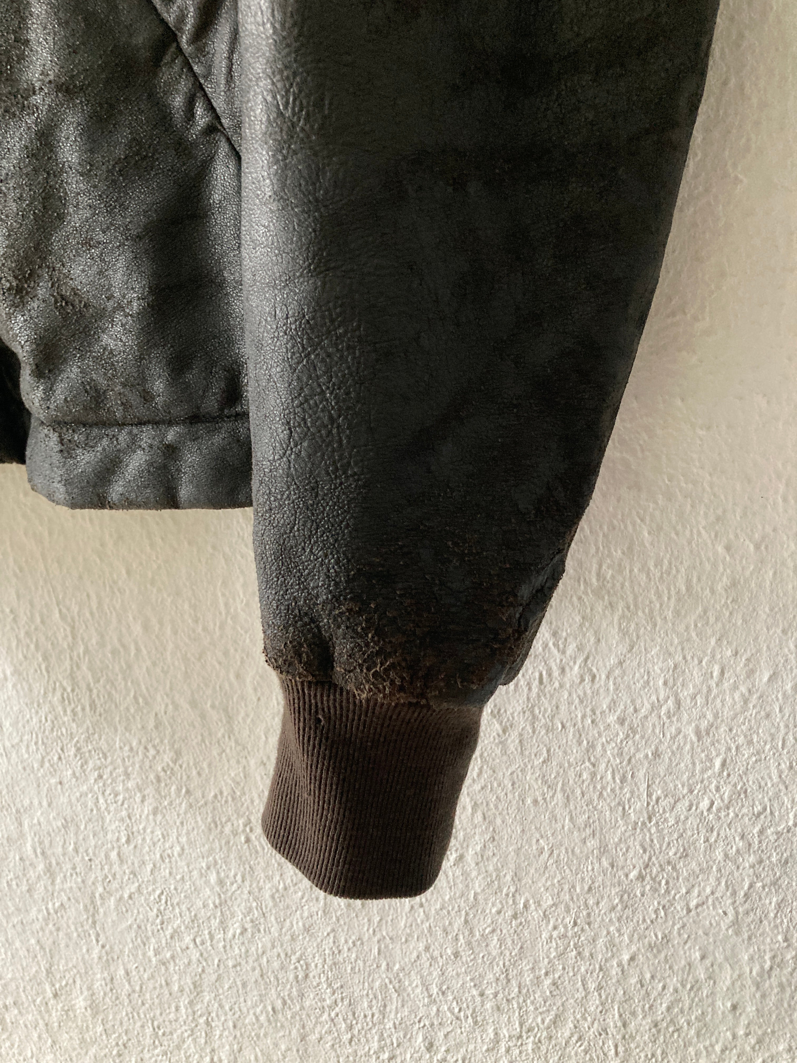 F/W 09 “CRUST” Bitter Blistered Lamb Leather Geo Jacket in Size L