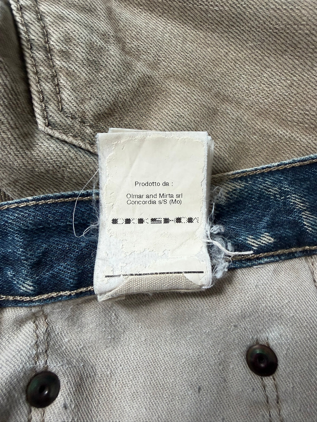 Rick Owens Parchment Dyed Detroit Cut Denim