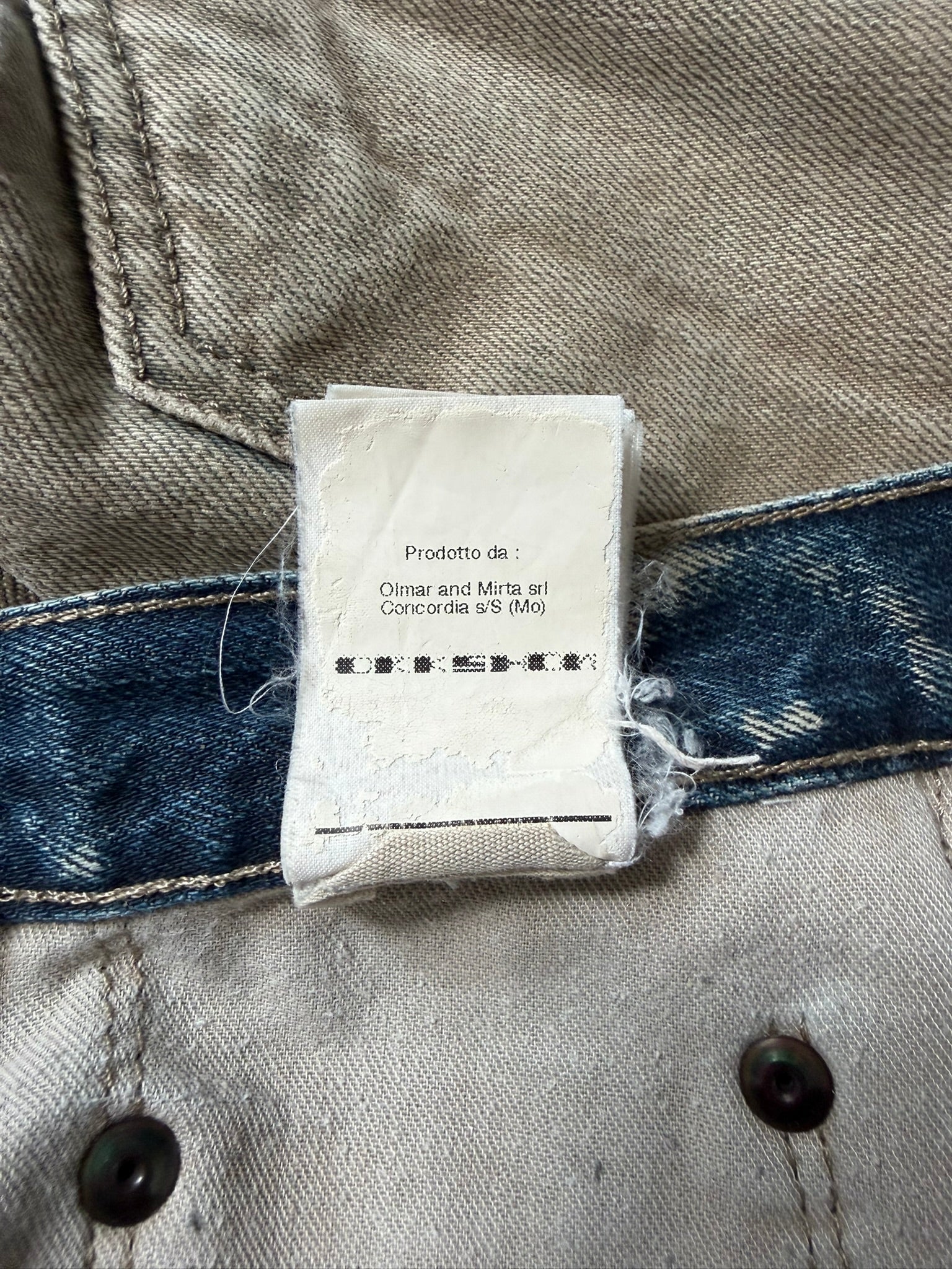 Rick Owens Parchment Dyed Detroit Cut Denim