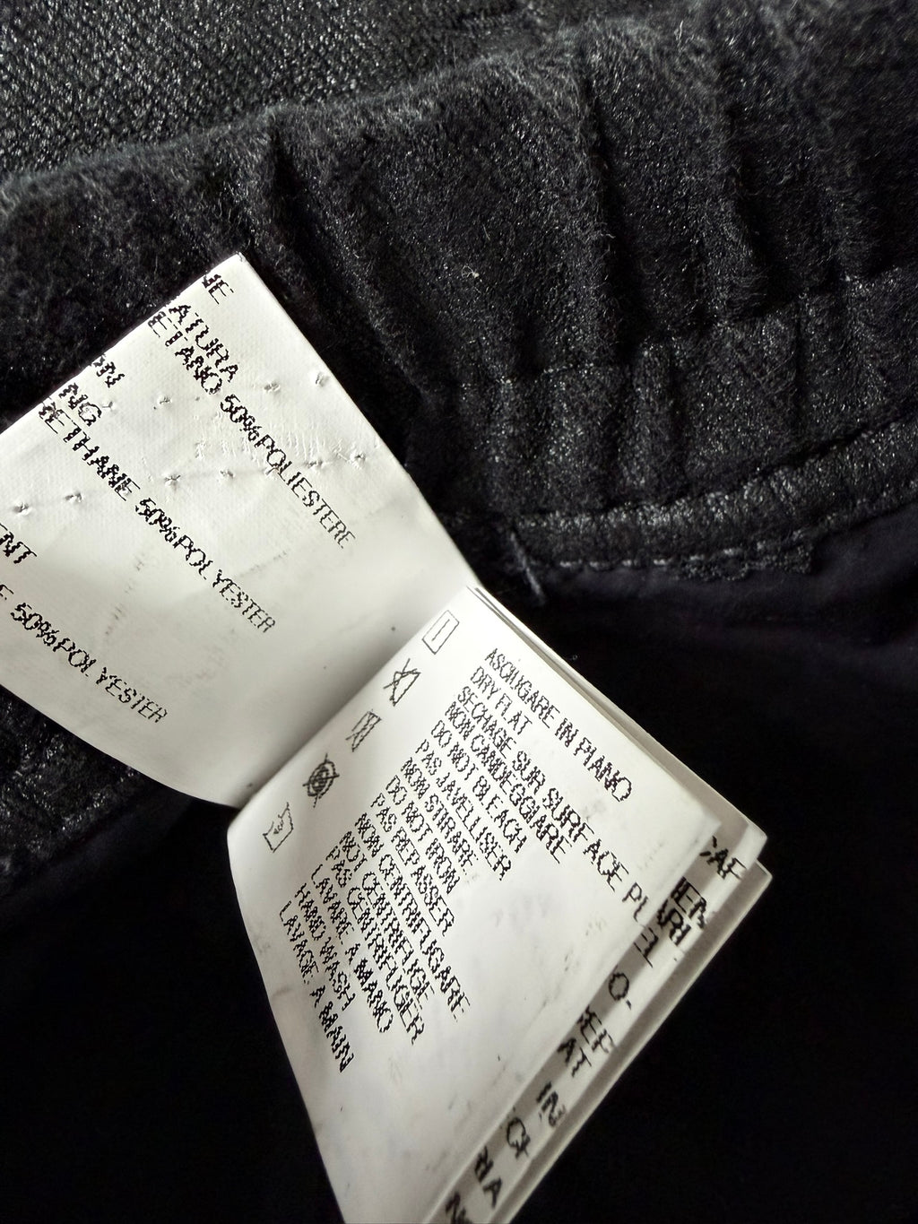 S/S 13 "ISLAND" Waxed "Black Vintage" Pod Shorts Rick Owens M
