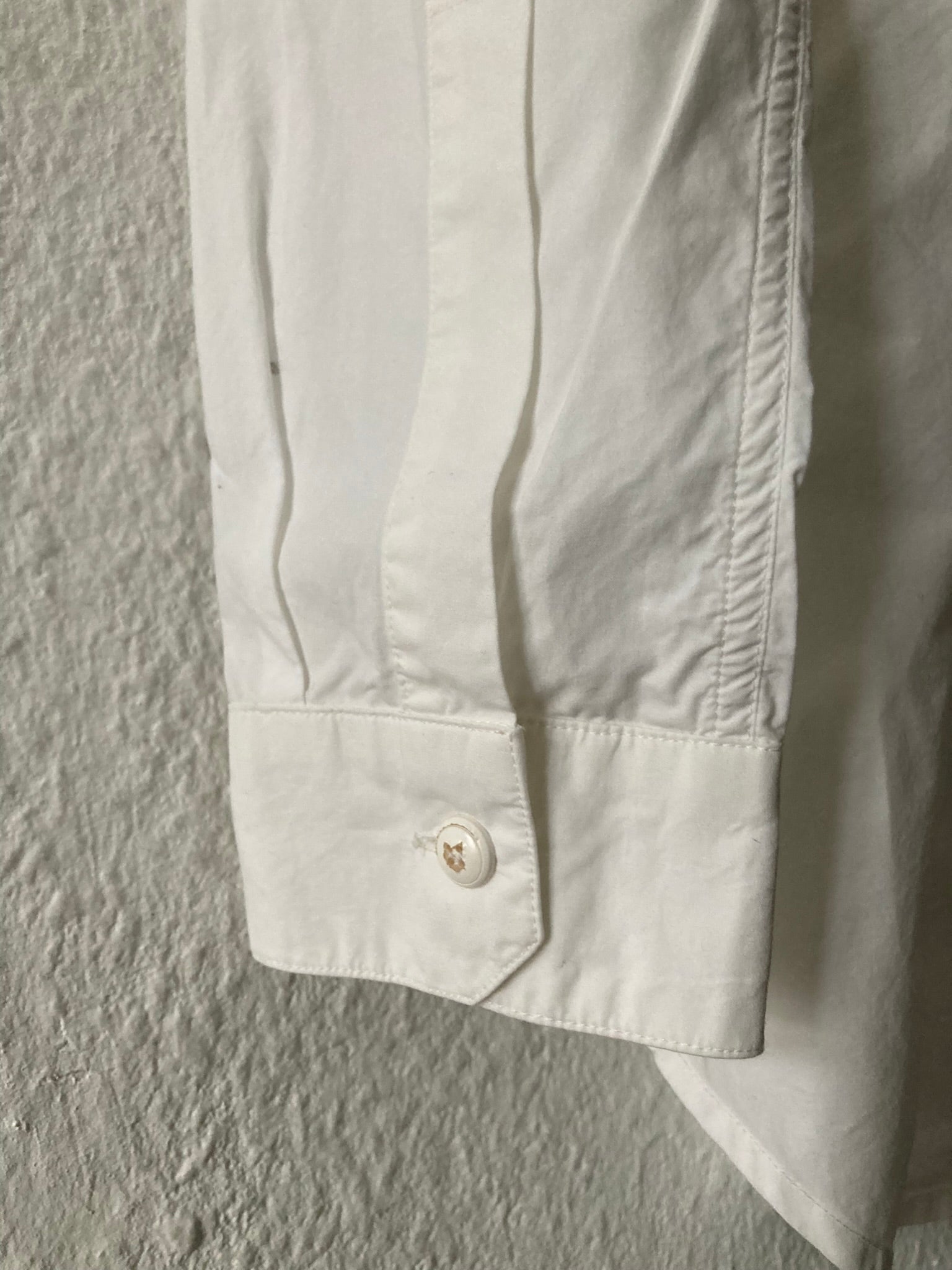 F/W 15 "SPHINX" V-Collar Dress Shirt in Milk
