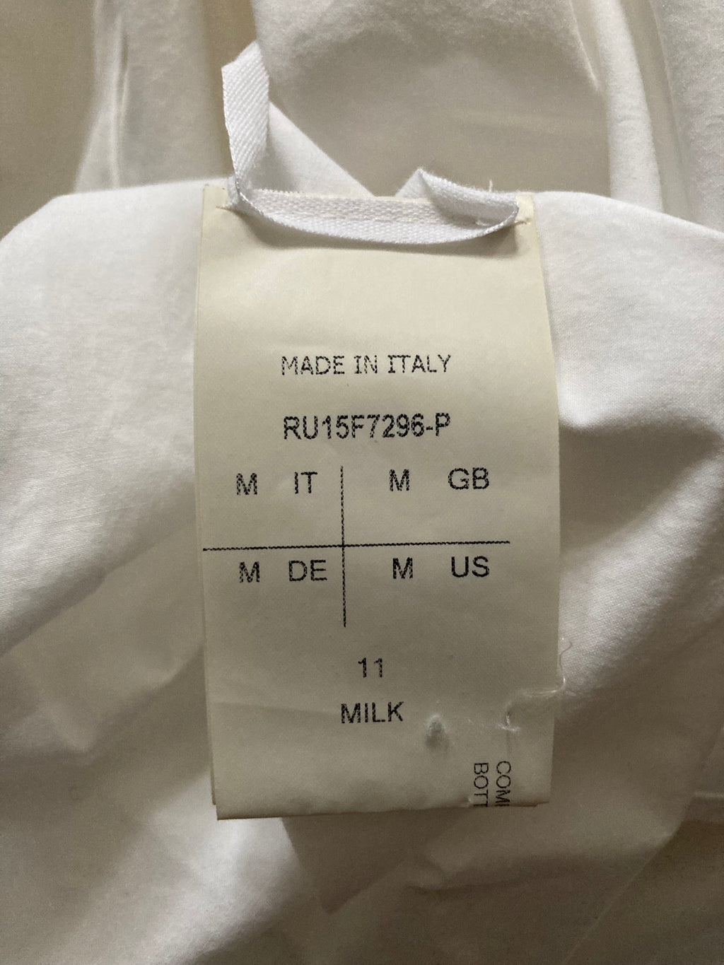 F/W 15 "SPHINX" V-Collar Dress Shirt in Milk