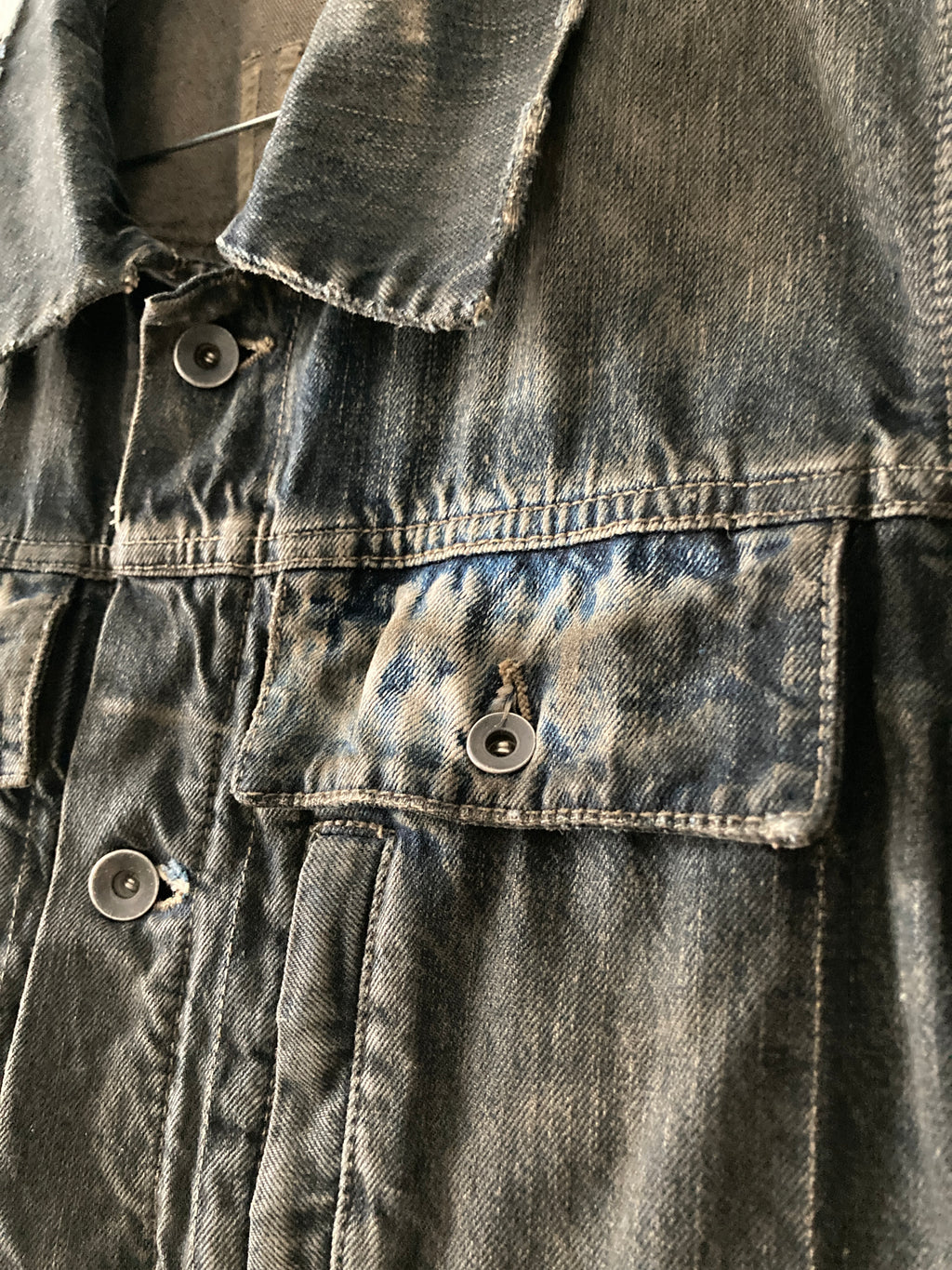F/W 07 "EXPLODER" Dark Shadow Denim Jacket Rick Owens M