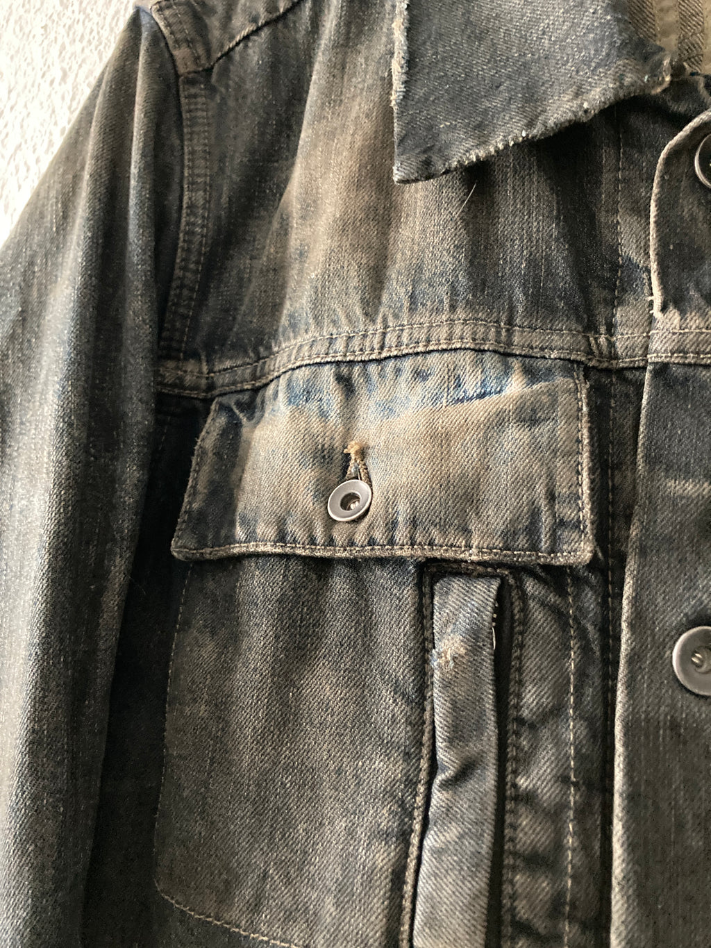 F/W 07 "EXPLODER" Dark Shadow Denim Jacket Rick Owens M