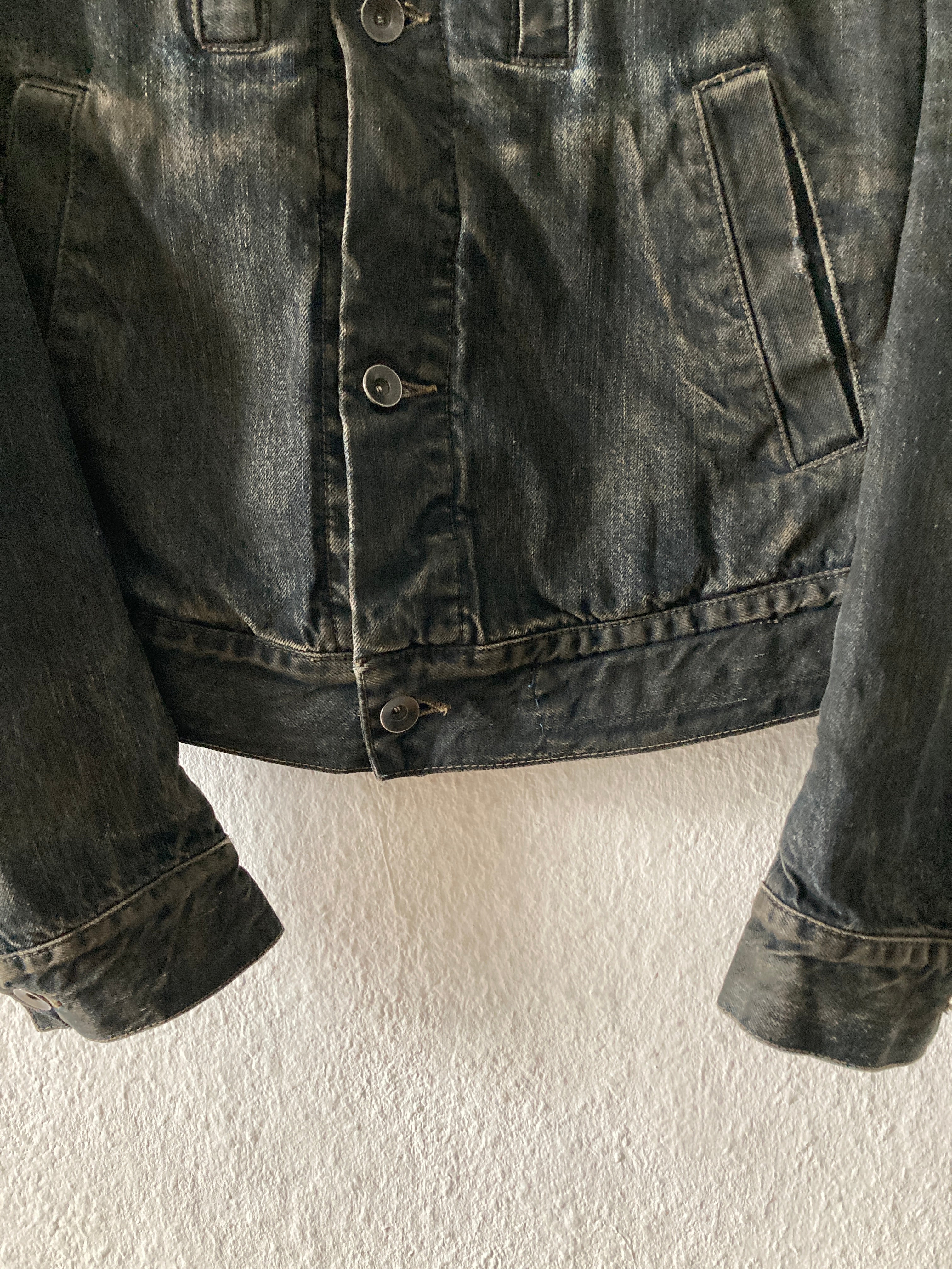 F/W 07 "EXPLODER" Dark Shadow Denim Jacket Rick Owens M