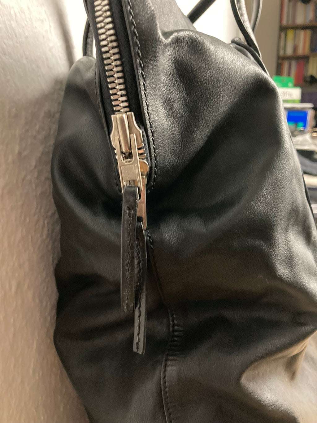 F/W 15 "SPHINX" Large Leather Carry-All in Black