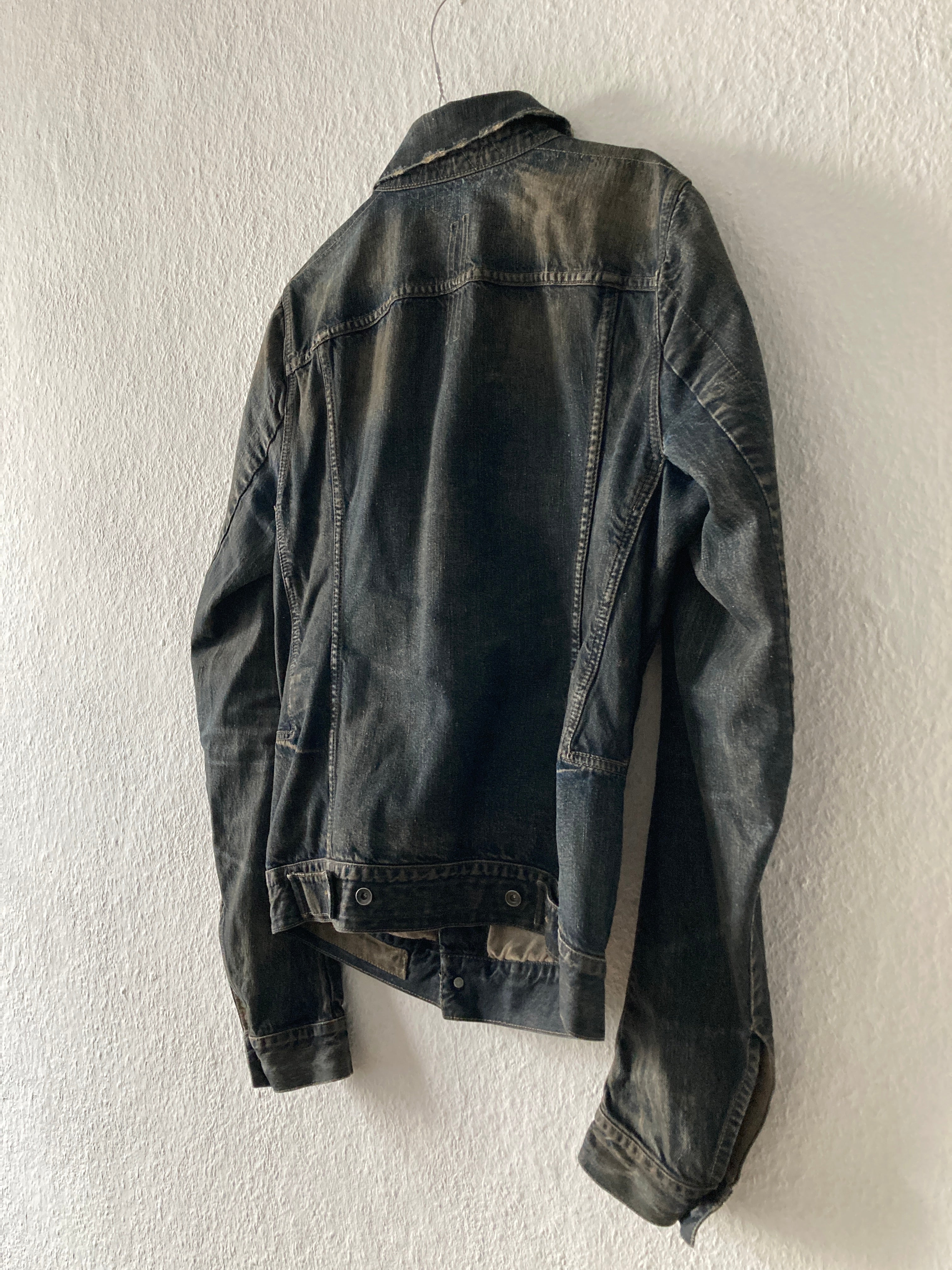 F/W 07 "EXPLODER" Dark Shadow Denim Jacket Rick Owens M