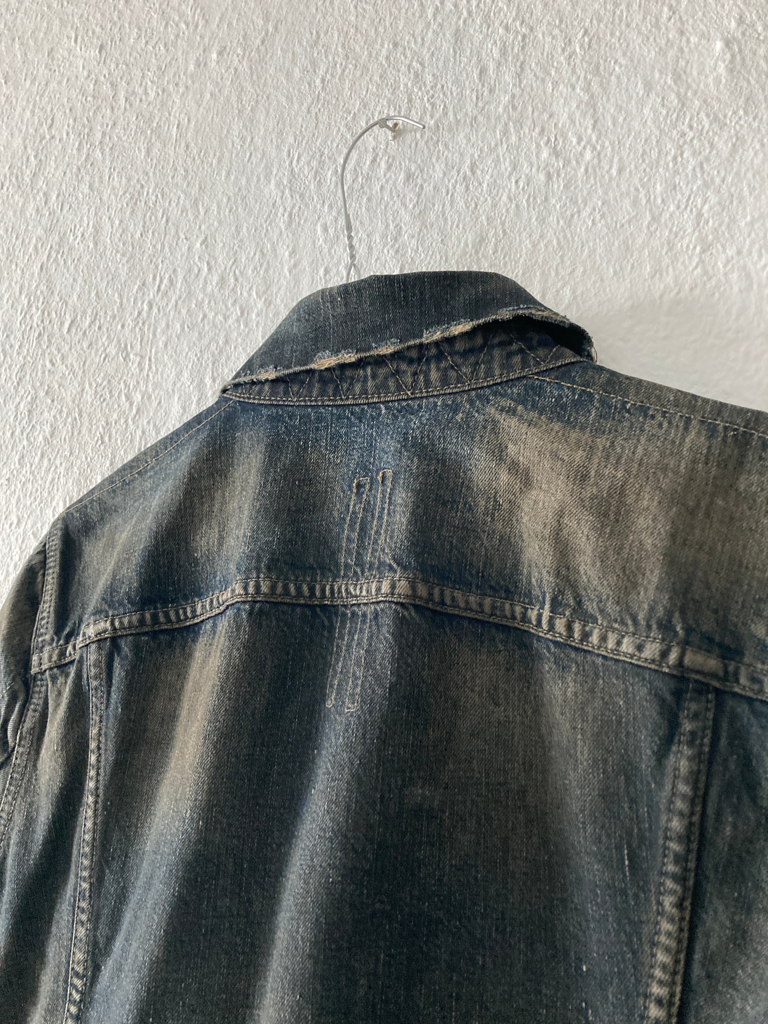 F/W 07 "EXPLODER" Dark Shadow Denim Jacket Rick Owens M