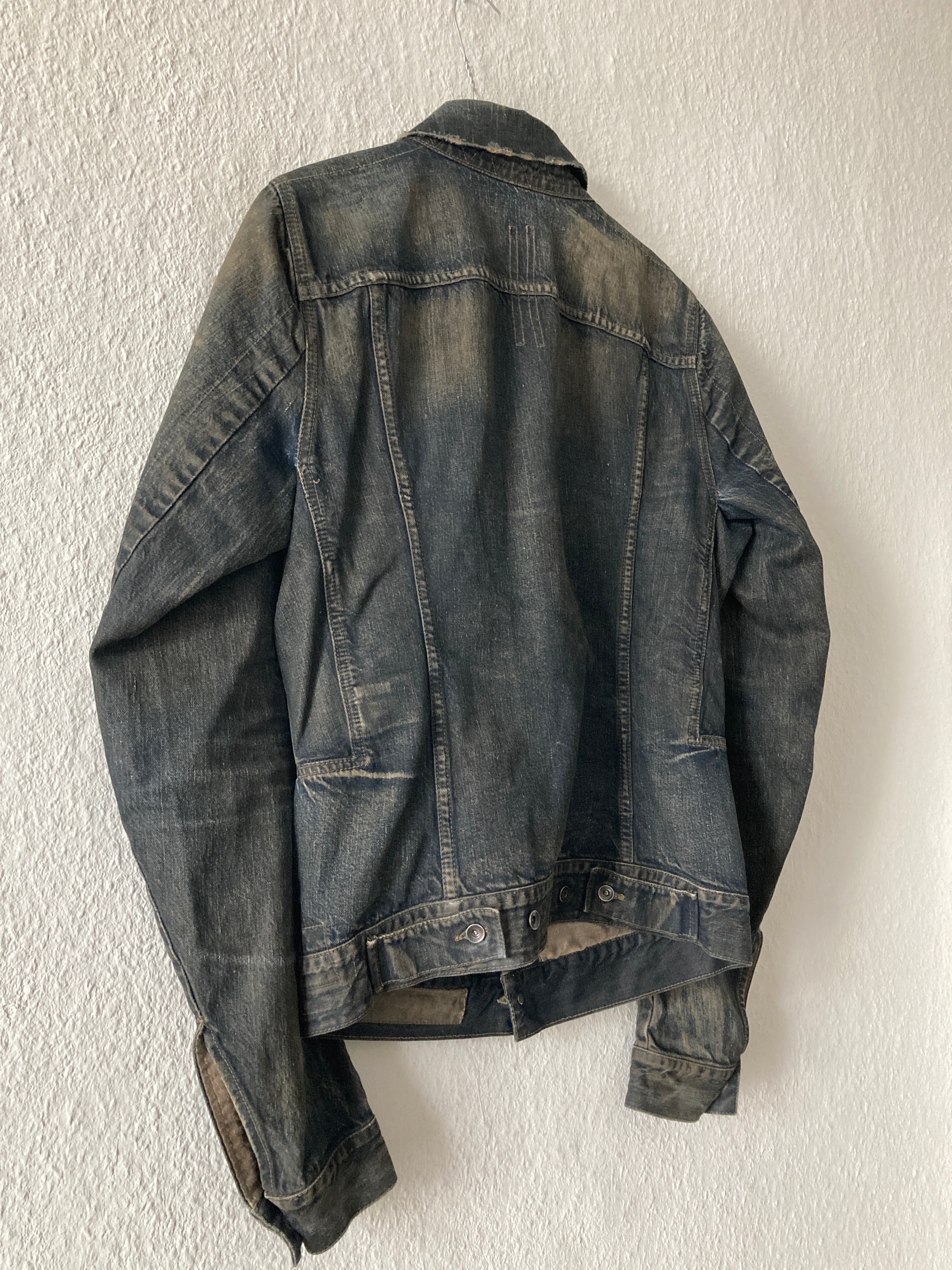 F/W 07 "EXPLODER" Dark Shadow Denim Jacket Rick Owens M