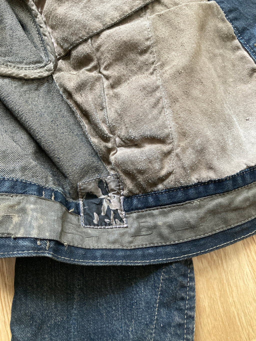 F/W 07 "EXPLODER" Dark Shadow Denim Jacket Rick Owens M