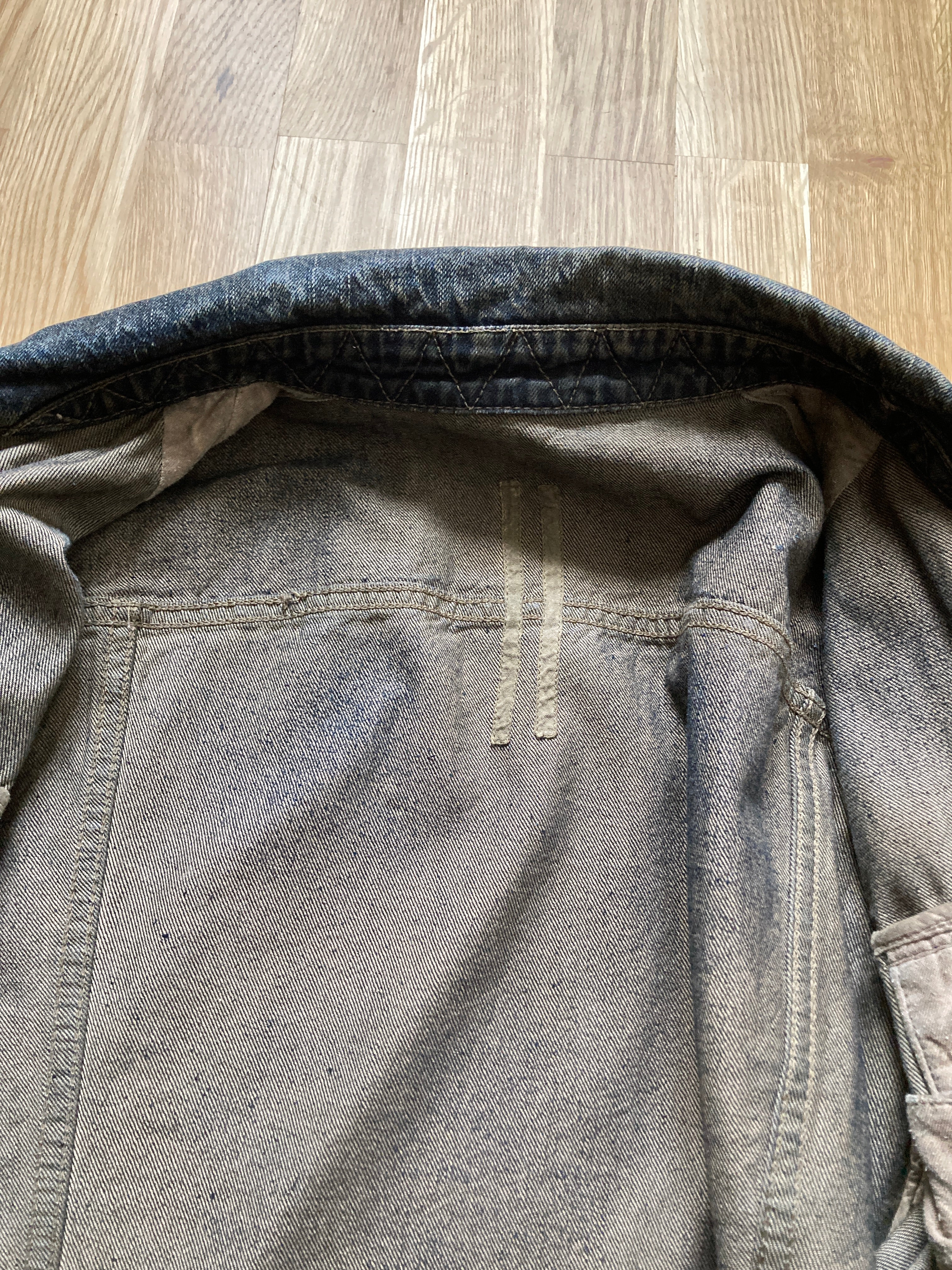 F/W 07 "EXPLODER" Dark Shadow Denim Jacket Rick Owens M