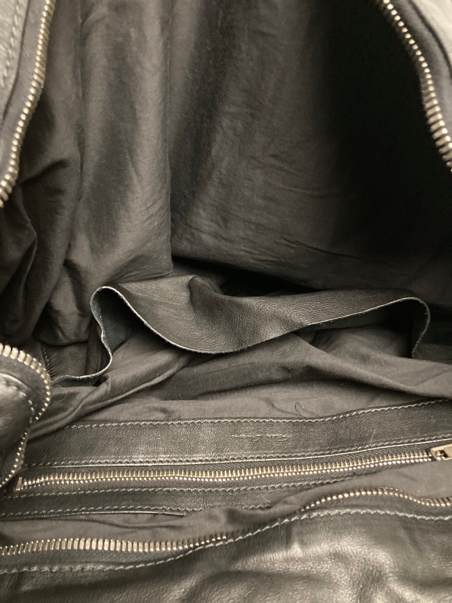 F/W 15 "SPHINX" Large Leather Carry-All in Black