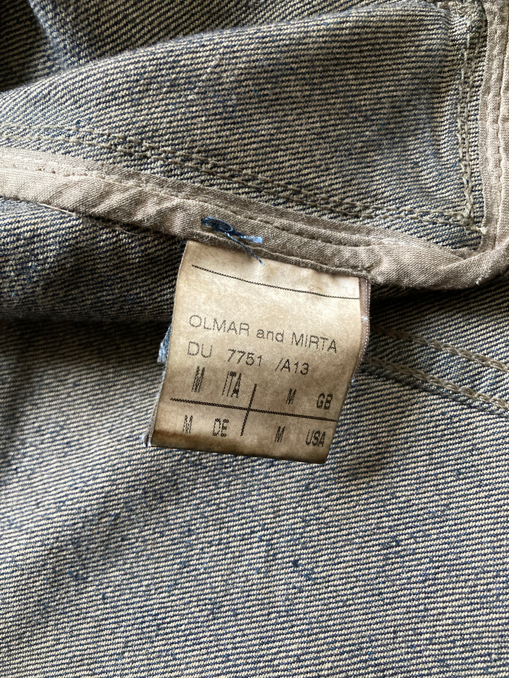 F/W 07 "EXPLODER" Dark Shadow Denim Jacket Rick Owens M