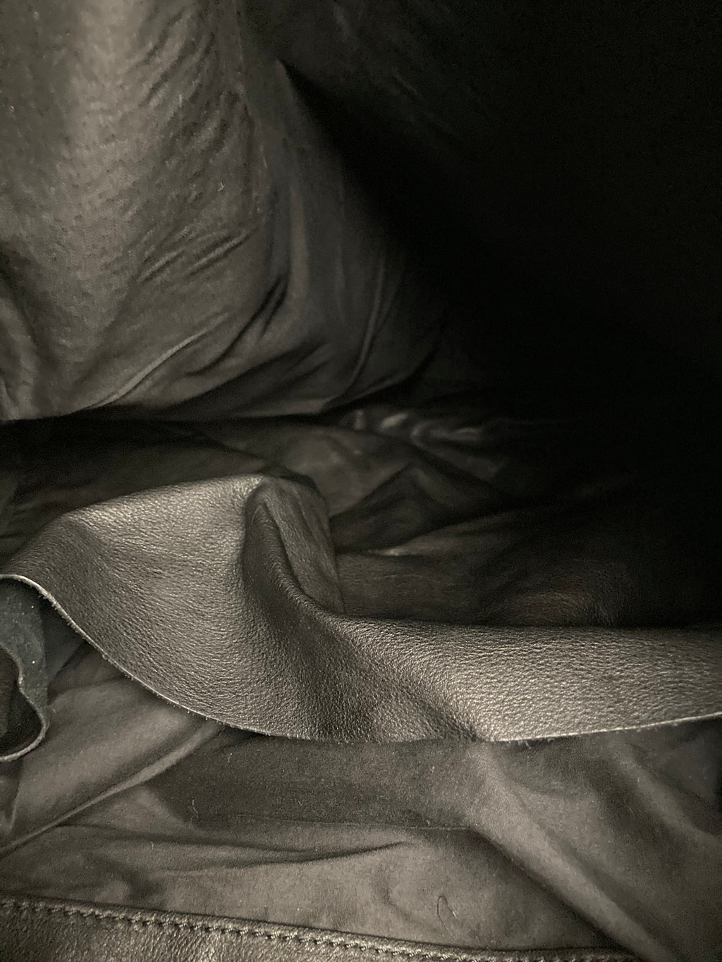 F/W 15 "SPHINX" Large Leather Carry-All in Black