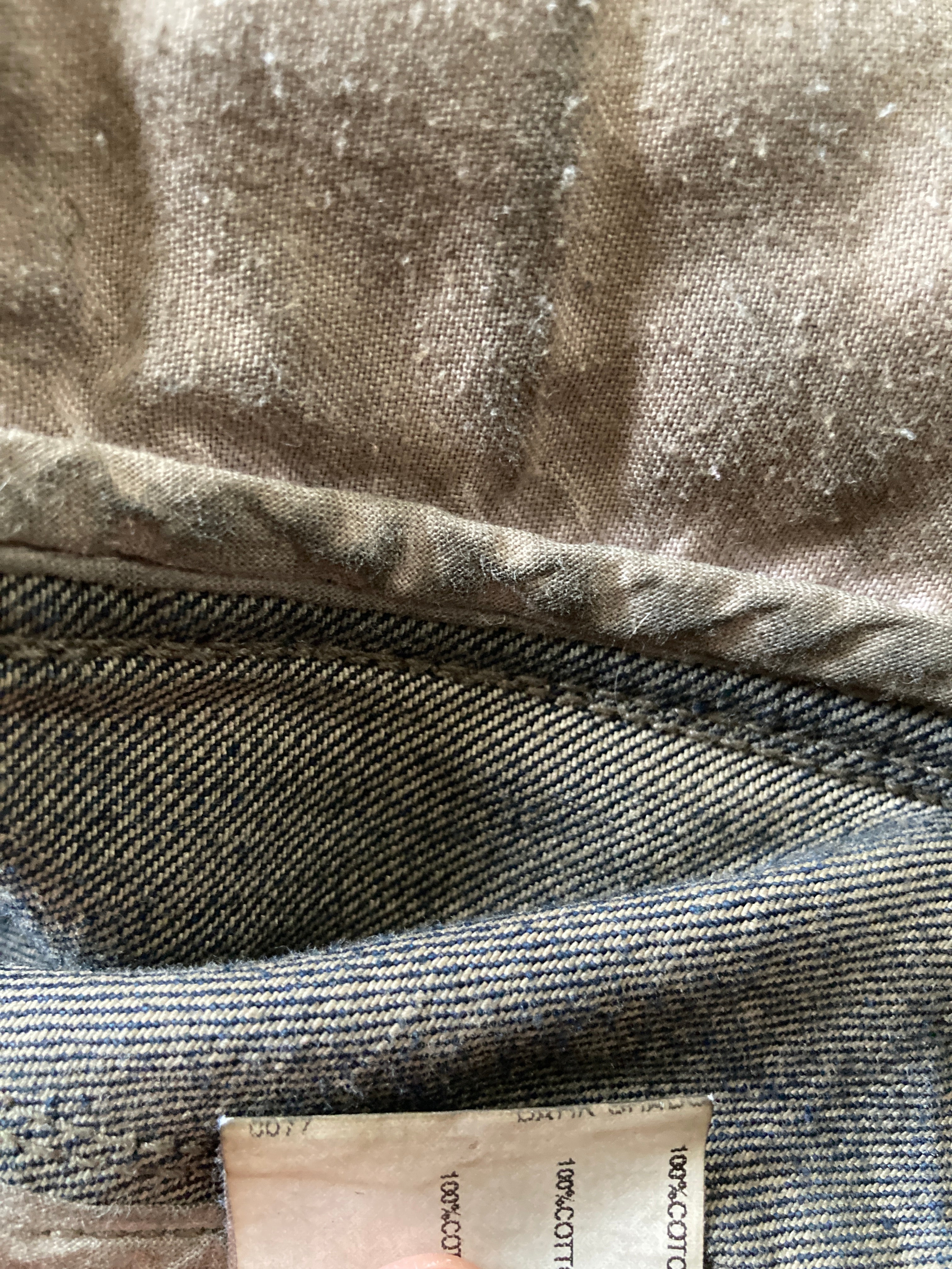 F/W 07 "EXPLODER" Dark Shadow Denim Jacket Rick Owens M